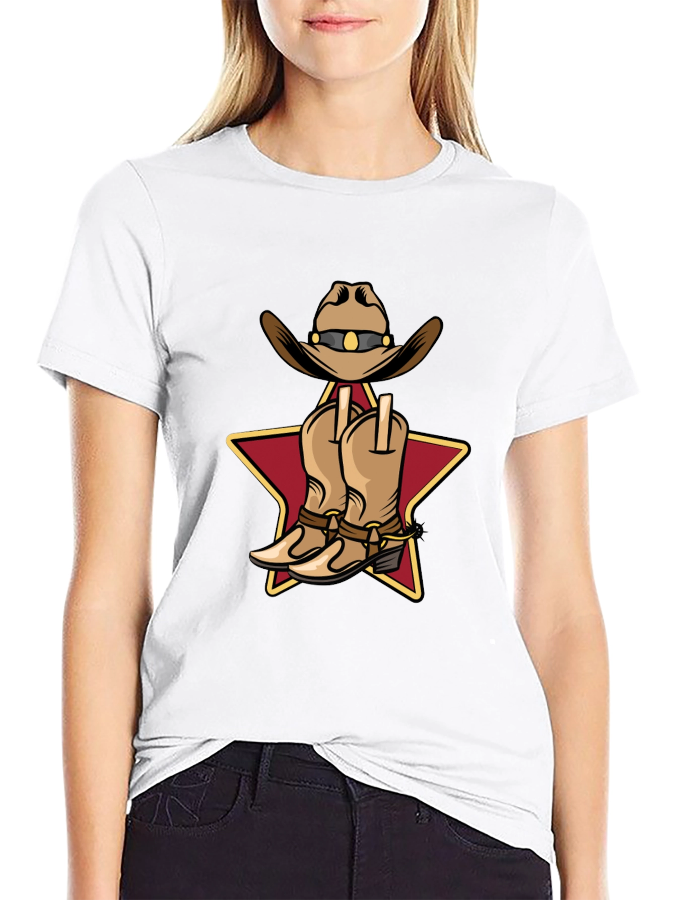 Cowboy Hat and Boots Graphic T-Shirt