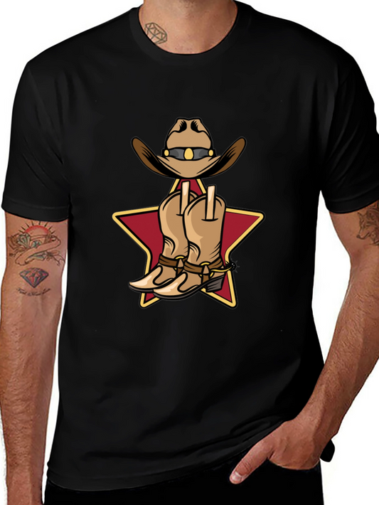 Cowboy Hat and Boots Graphic T-Shirt