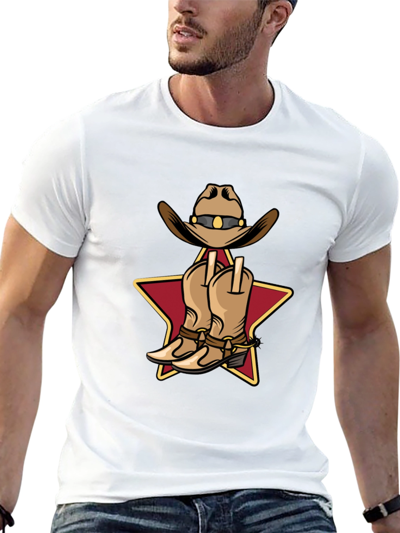Cowboy Hat and Boots Graphic T-Shirt