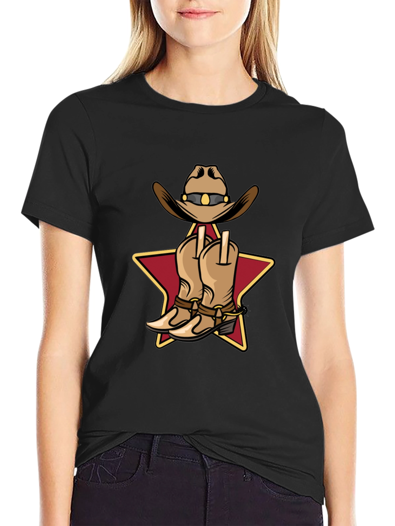 Cowboy Hat and Boots Graphic T-Shirt
