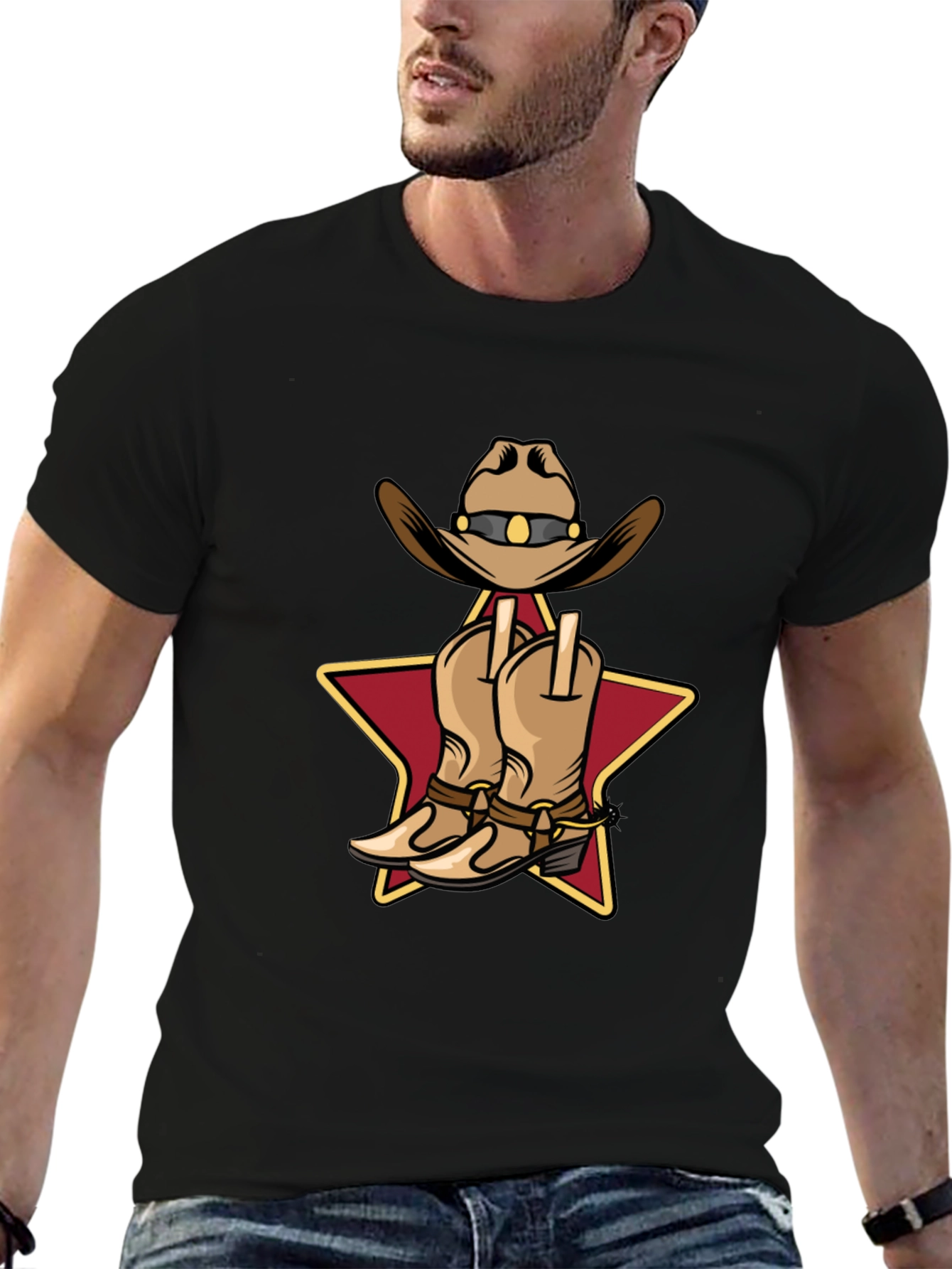Cowboy Hat and Boots Graphic T-Shirt