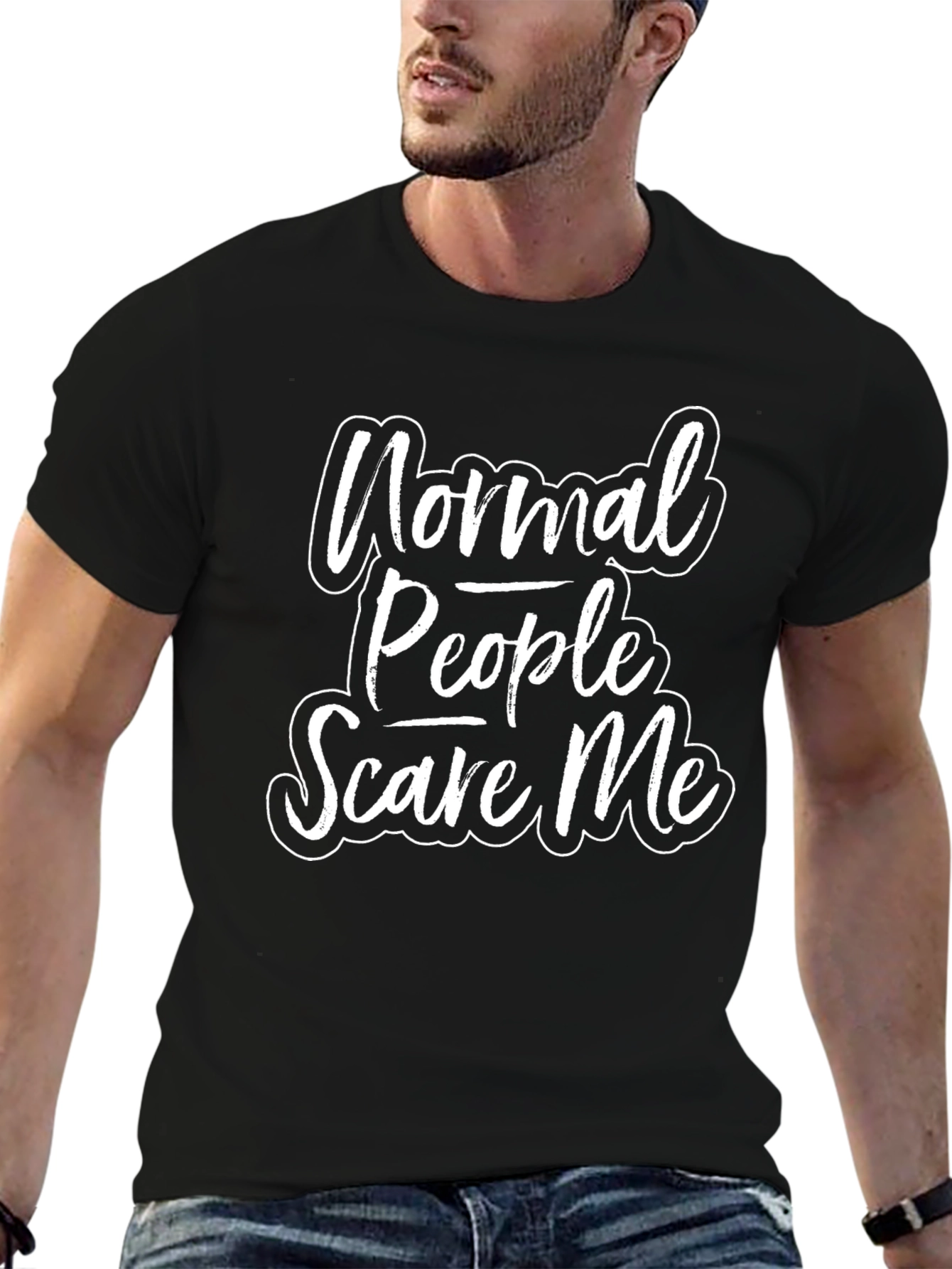 Normal People Scare Me Graphic T-Shirt