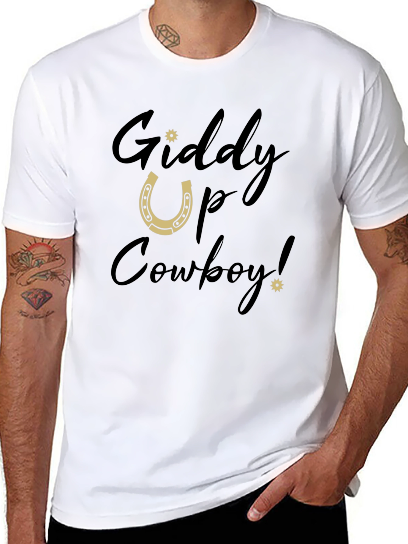 Giddy Up Cowboy Graphic T-Shirt
