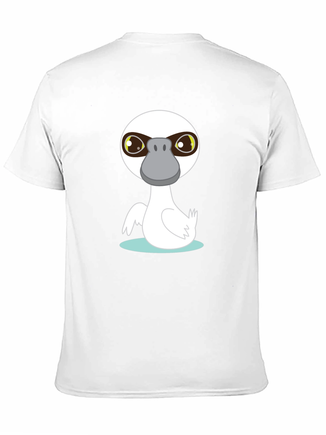 Cartoon Duck T-Shirt - Casual Black Tee