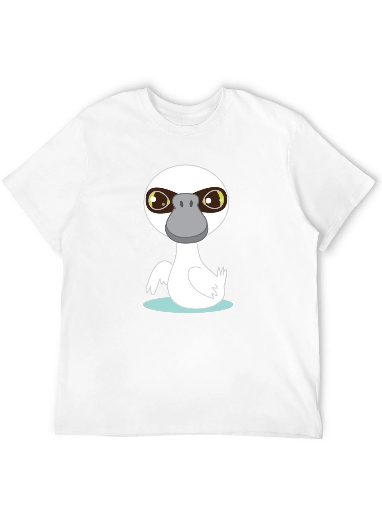 Cartoon Duck T-Shirt - Casual Black Tee