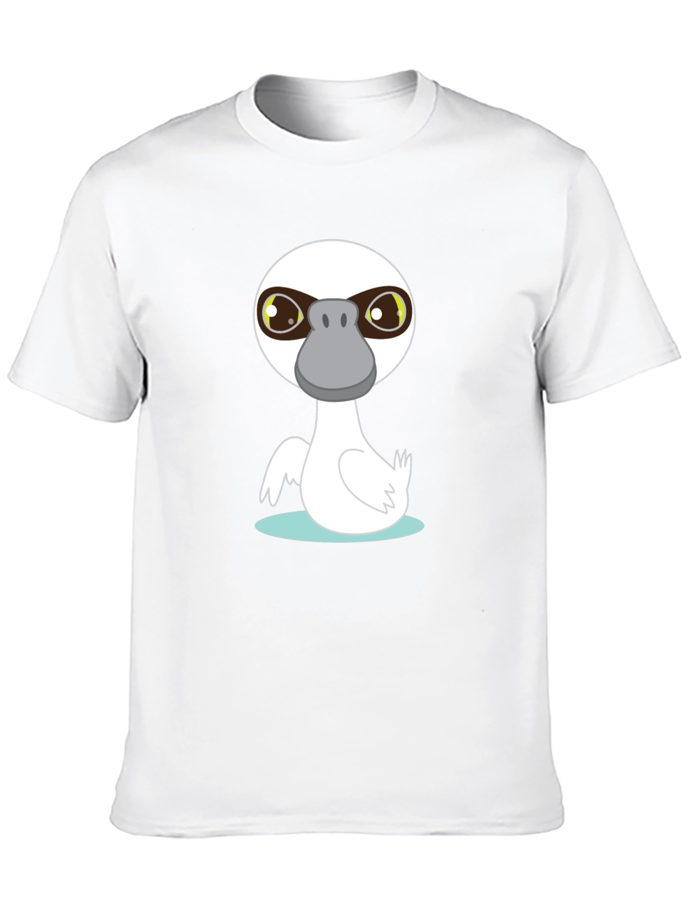 Cartoon Duck T-Shirt - Casual Black Tee
