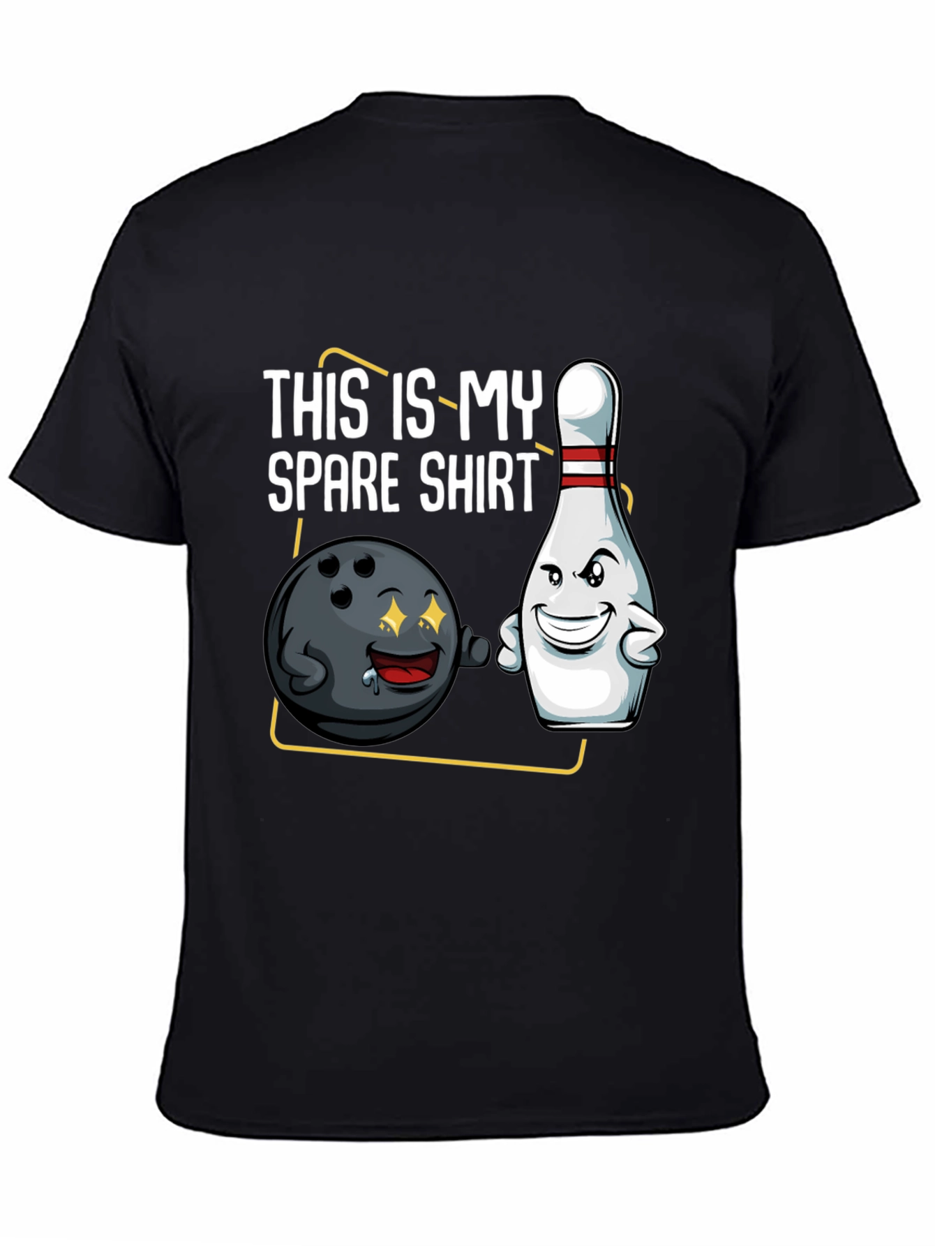 Spare Shirt Bowling T-Shirt - Funny Cartoon Graphic Tee