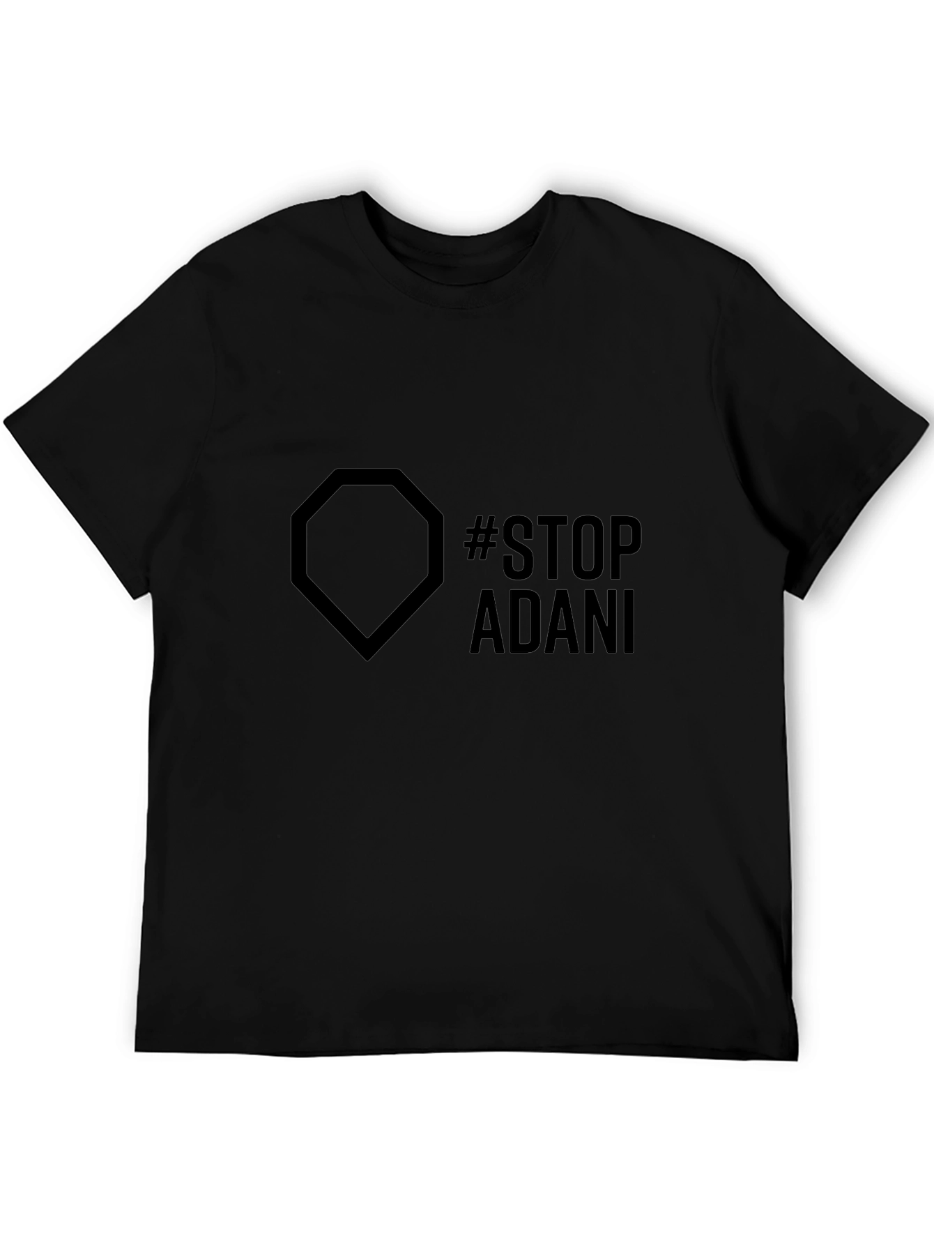 Stop Adani Graphic Tee - Eco-Friendly Awareness Shirt