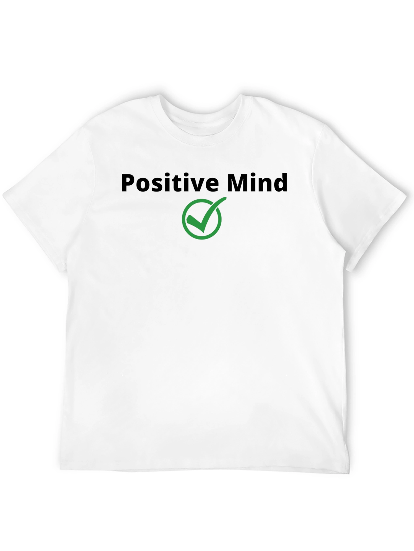 Positive Mind Black Cotton Tee