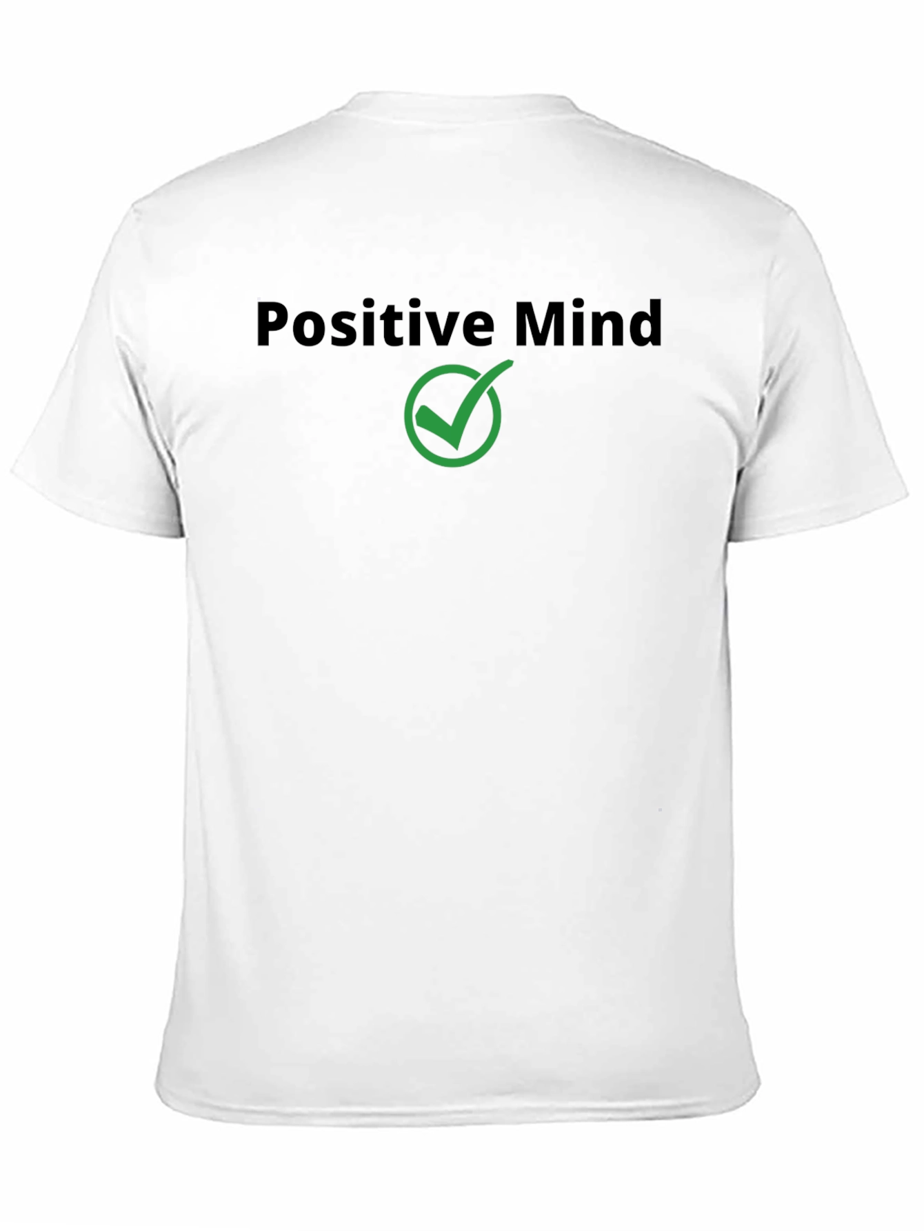 Positive Mind Black Cotton Tee