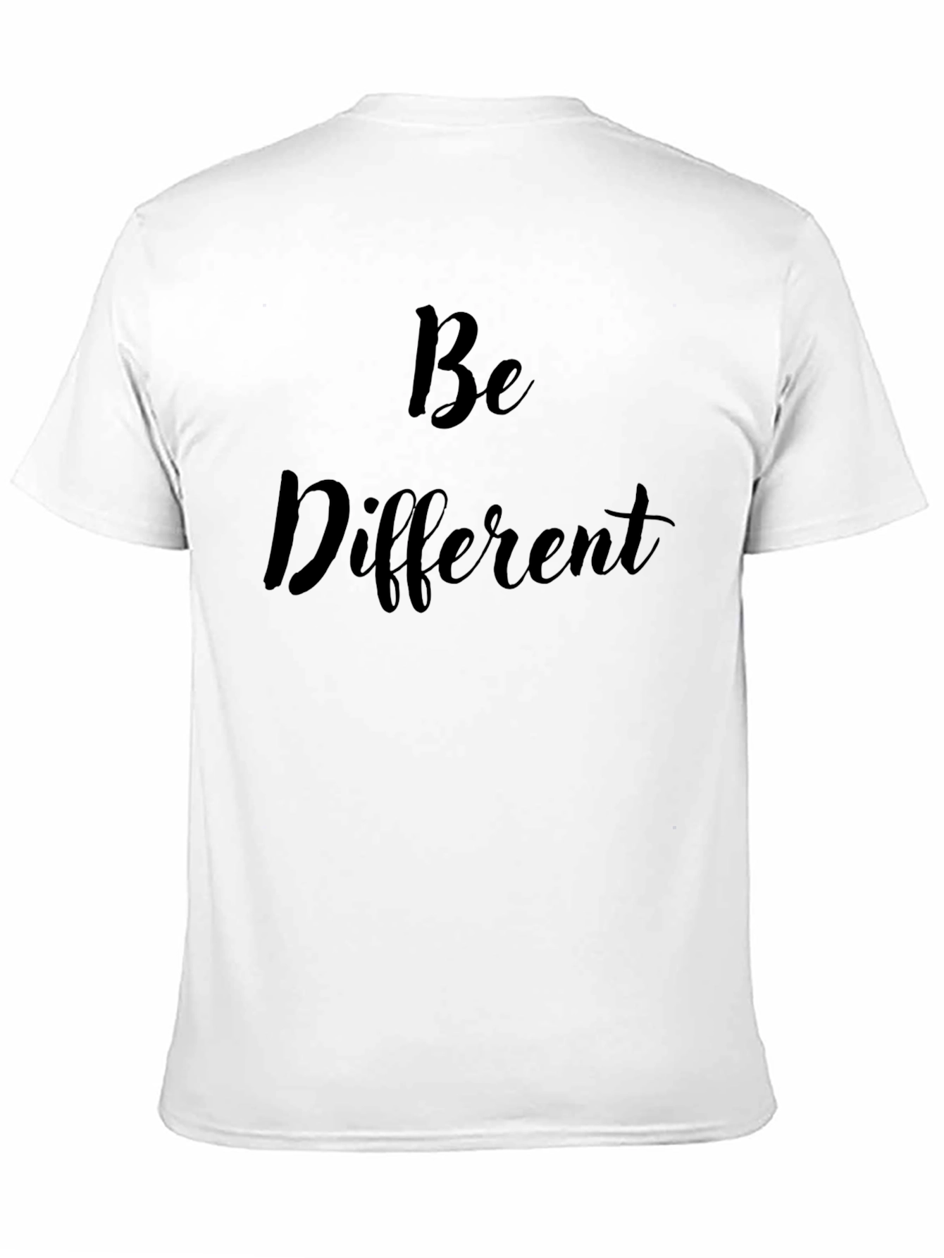 Be Different Graphic Tee - Stylish Black Cotton T-Shirt