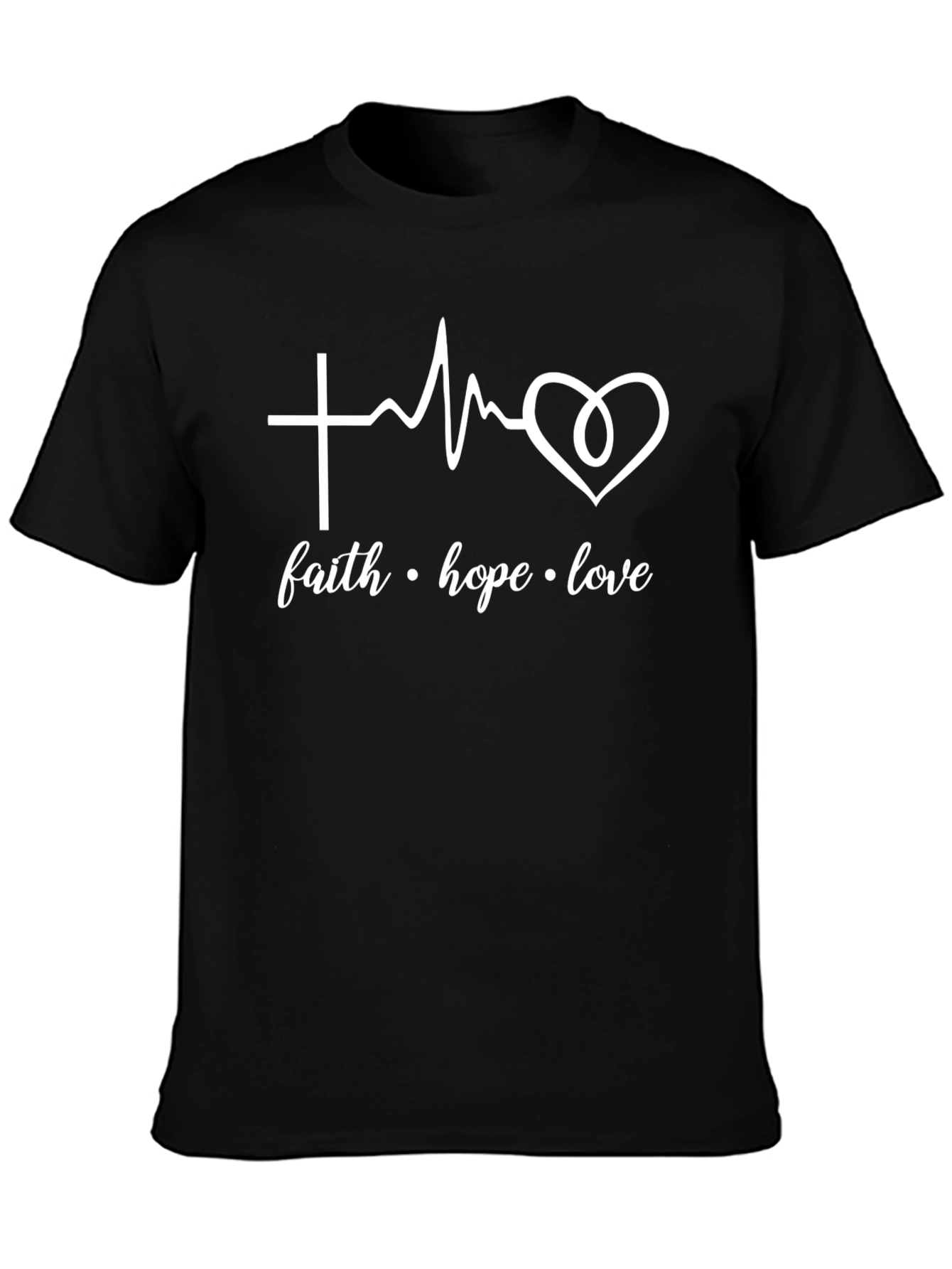 Faith Hope Love Heartbeat T-Shirt