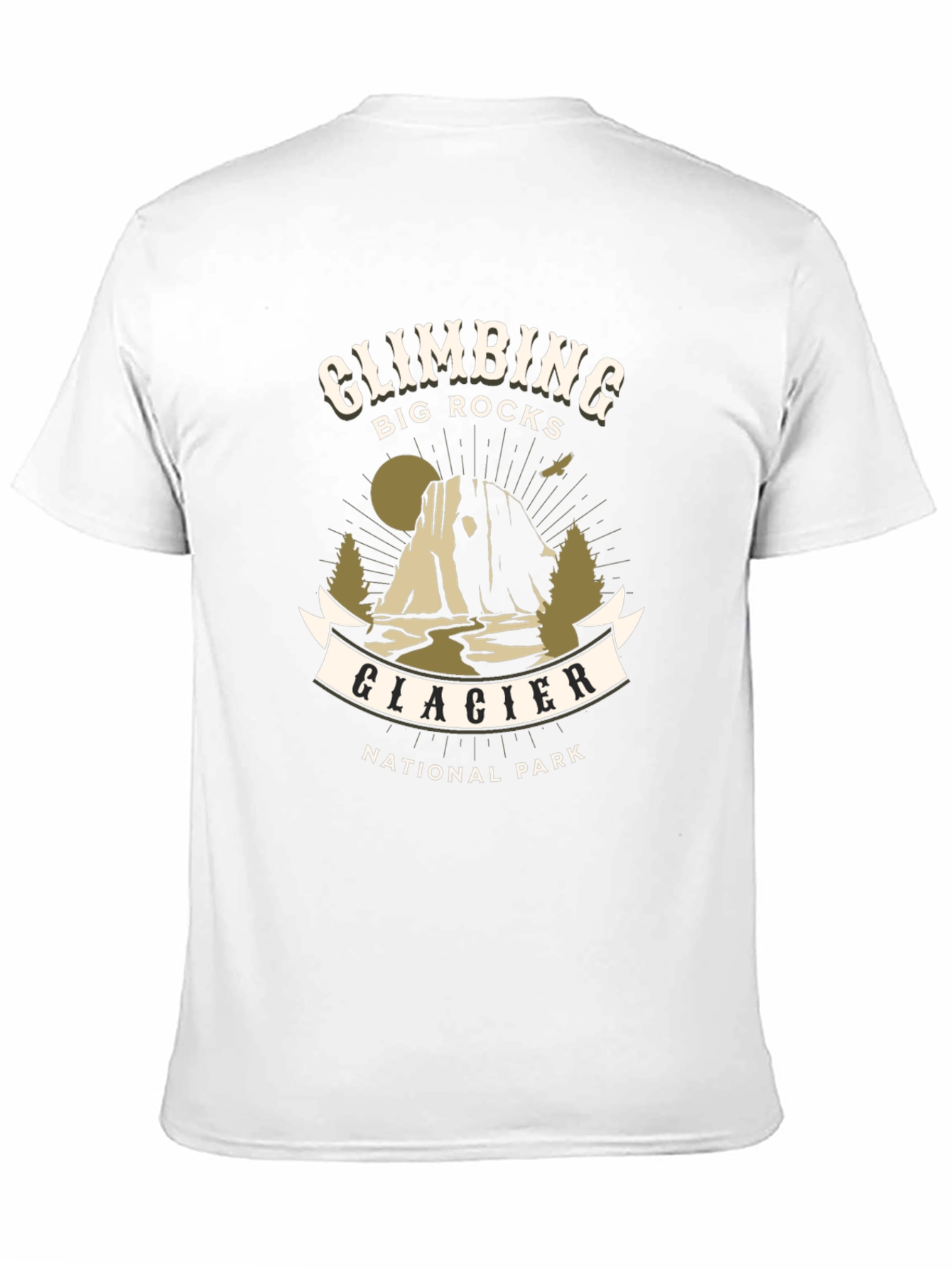 Climbing Big Rocks Glacier National Park Graphic T-Shirt