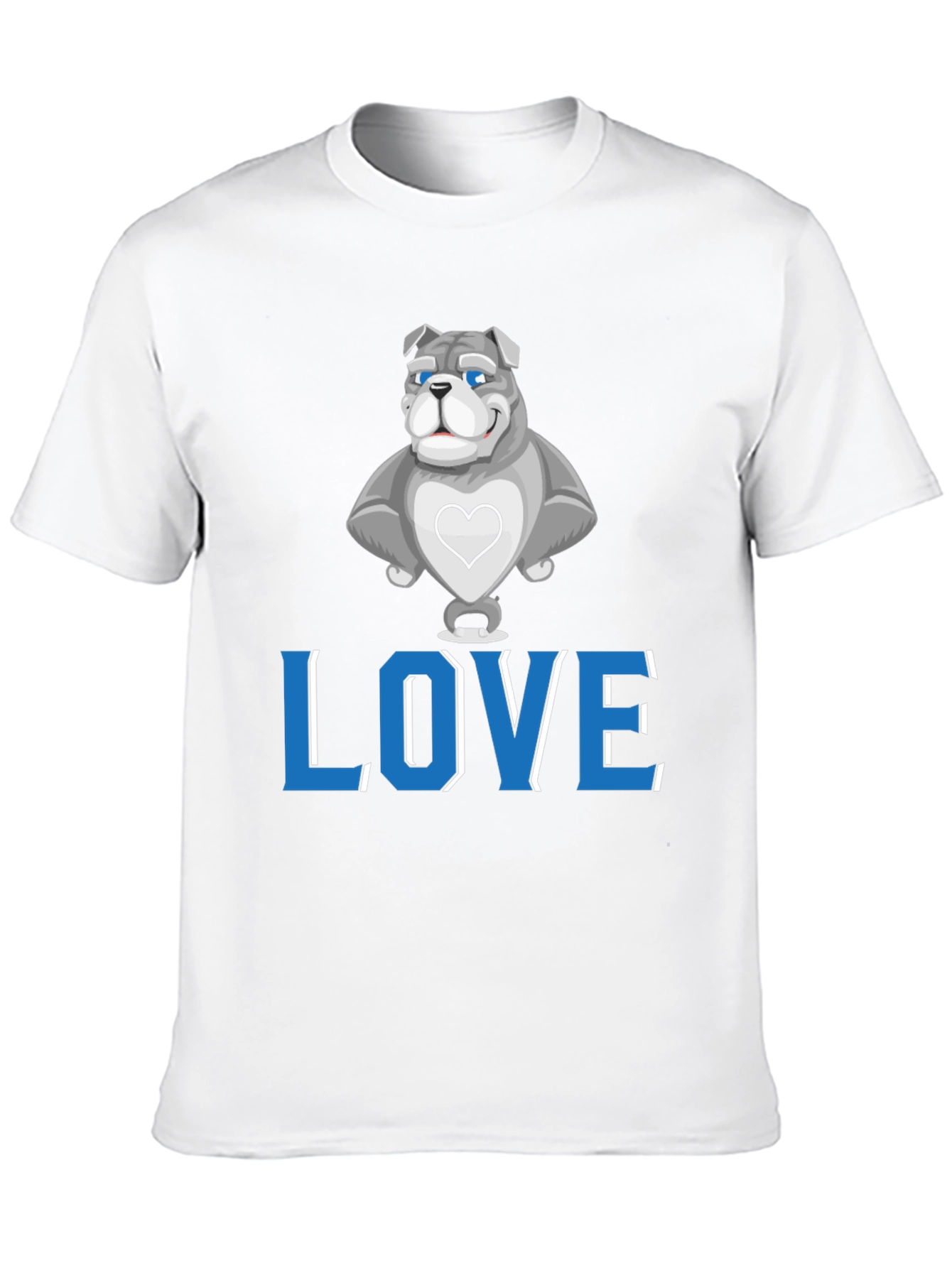 Love Bulldog Graphic Tee - Stylish Unisex T-Shirt