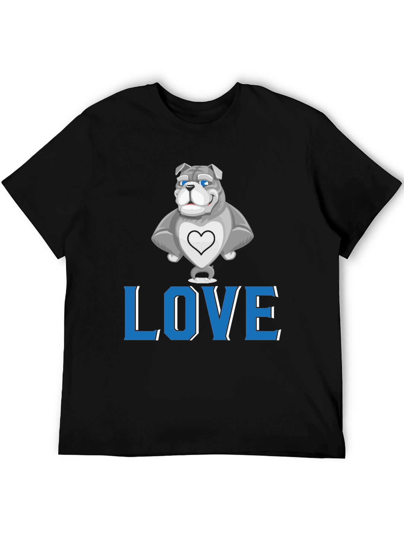 Love Bulldog Graphic Tee - Stylish Unisex T-Shirt