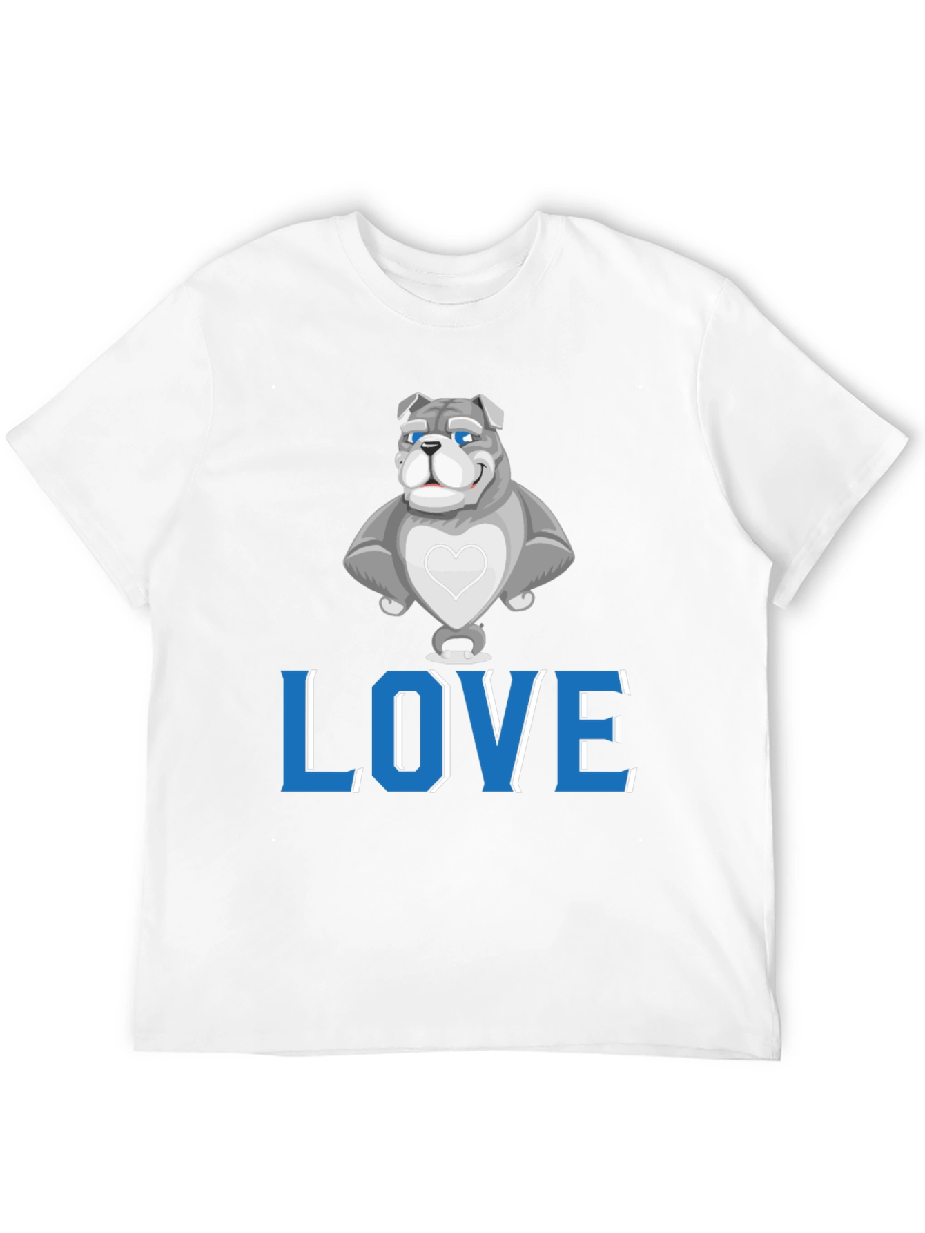 Love Bulldog Graphic Tee - Stylish Unisex T-Shirt