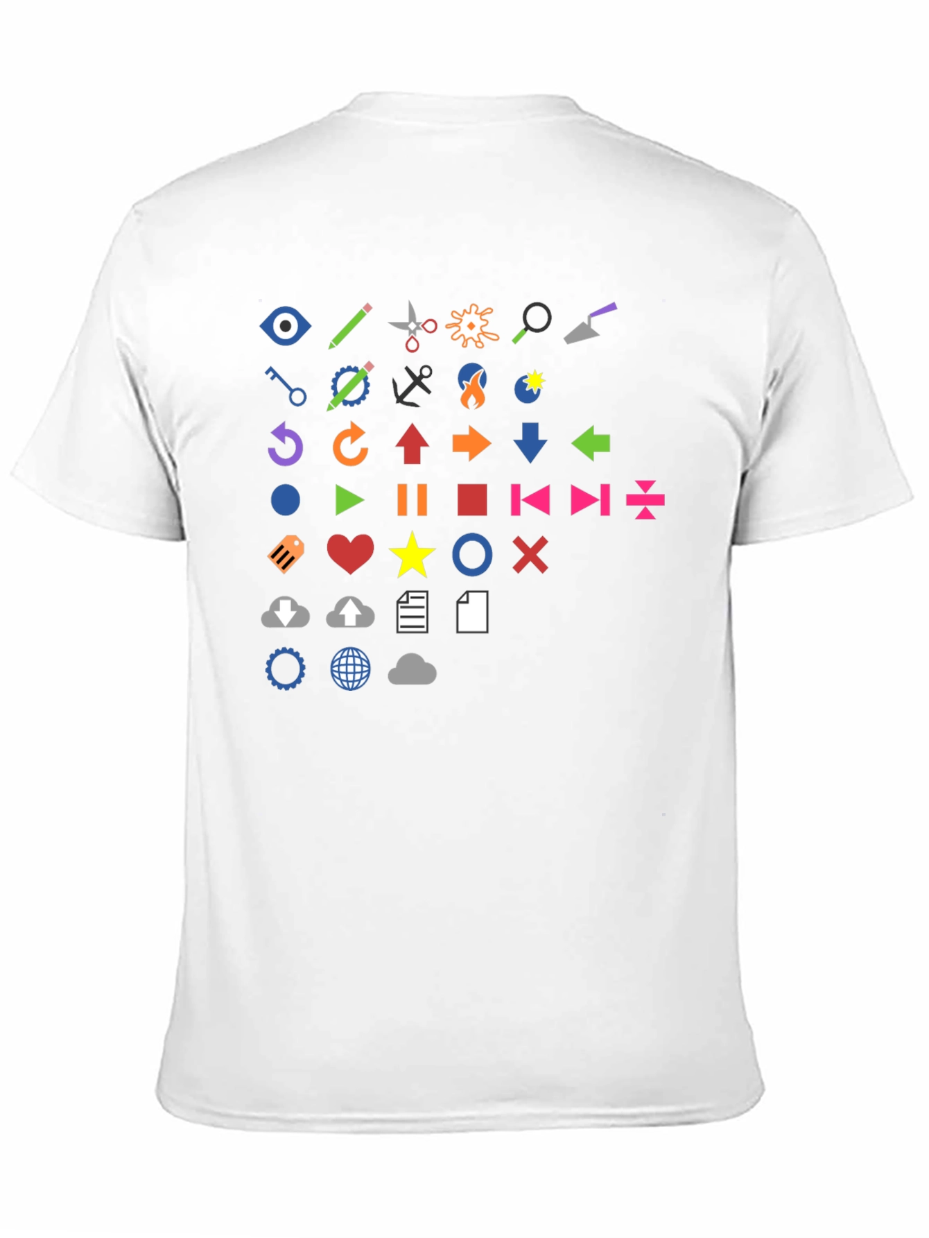 Icon Graphic Print Black T-Shirt