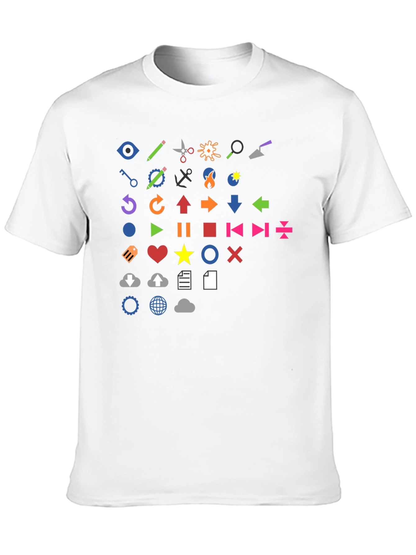Icon Graphic Print Black T-Shirt