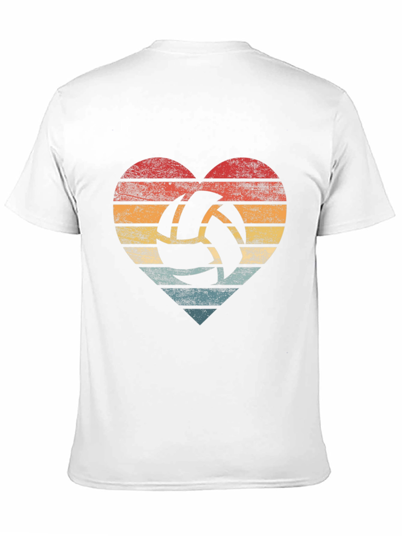 Retro Volleyball Heart T-Shirt