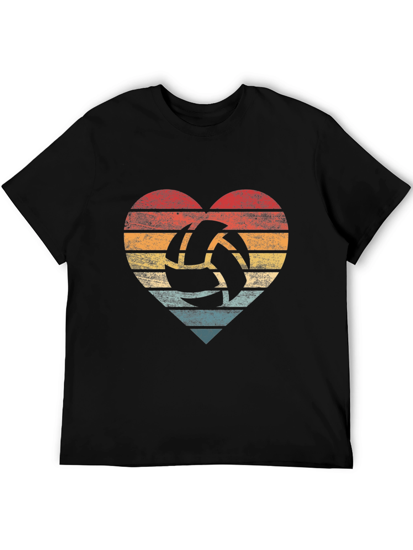 Retro Volleyball Heart T-Shirt