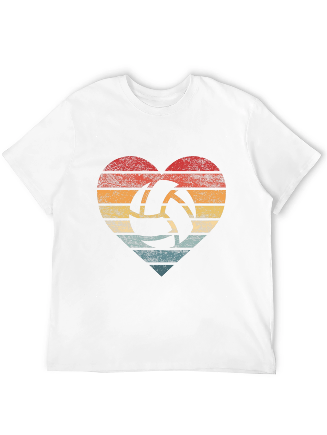 Retro Volleyball Heart T-Shirt