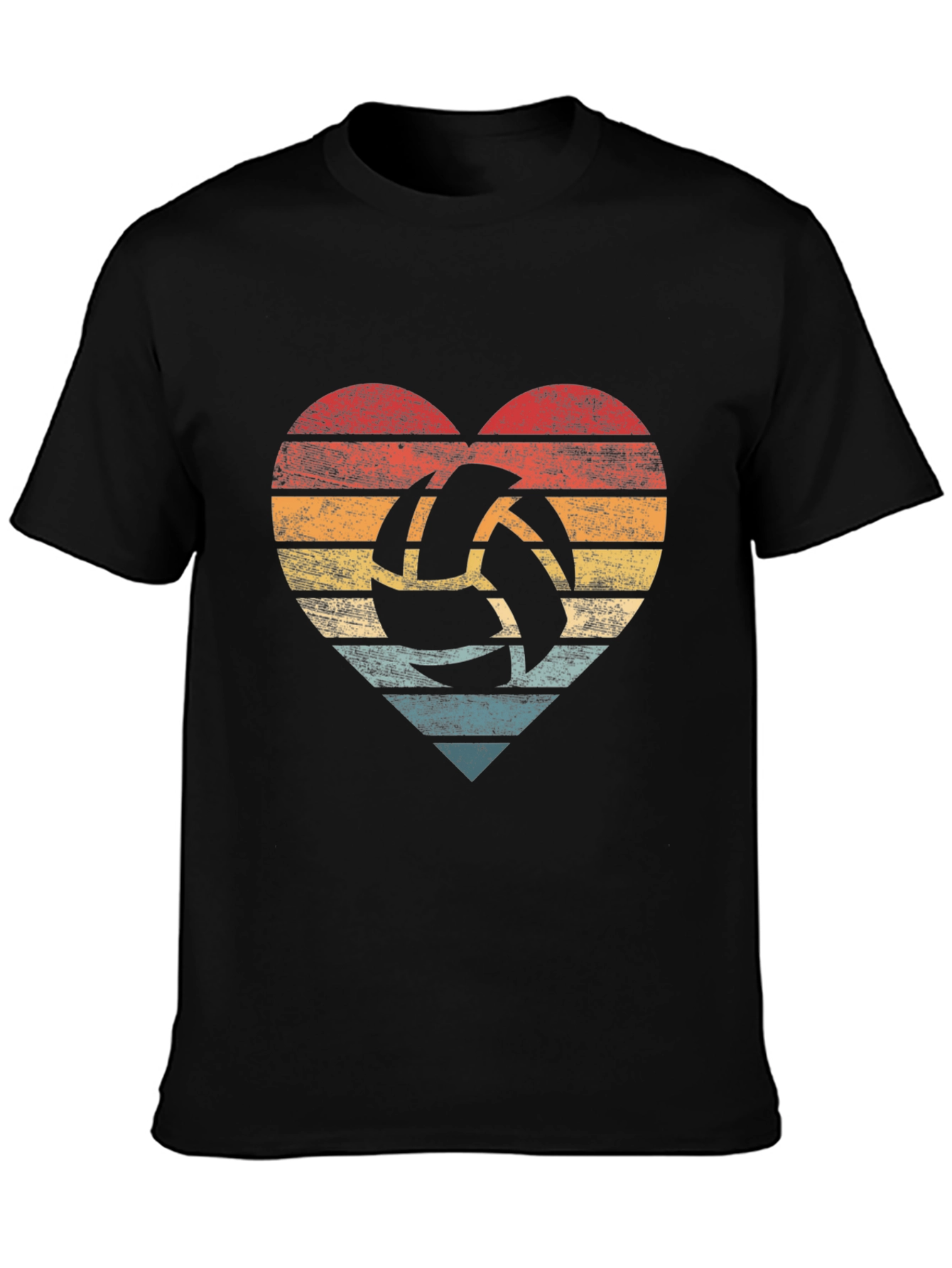 Retro Volleyball Heart T-Shirt