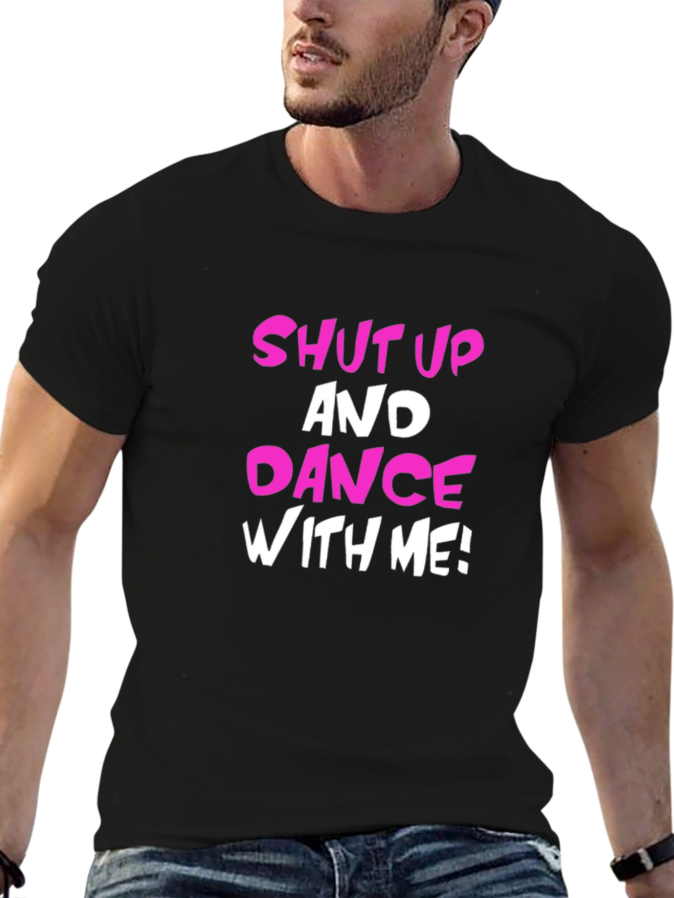 Shut Up and Dance T-Shirt - Black Cotton Blend