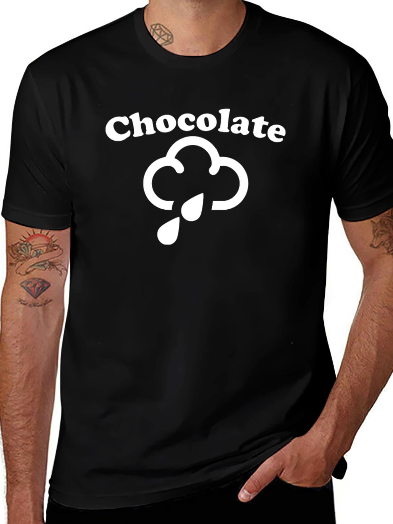 Chocolate Rain Cloud Black T-Shirt
