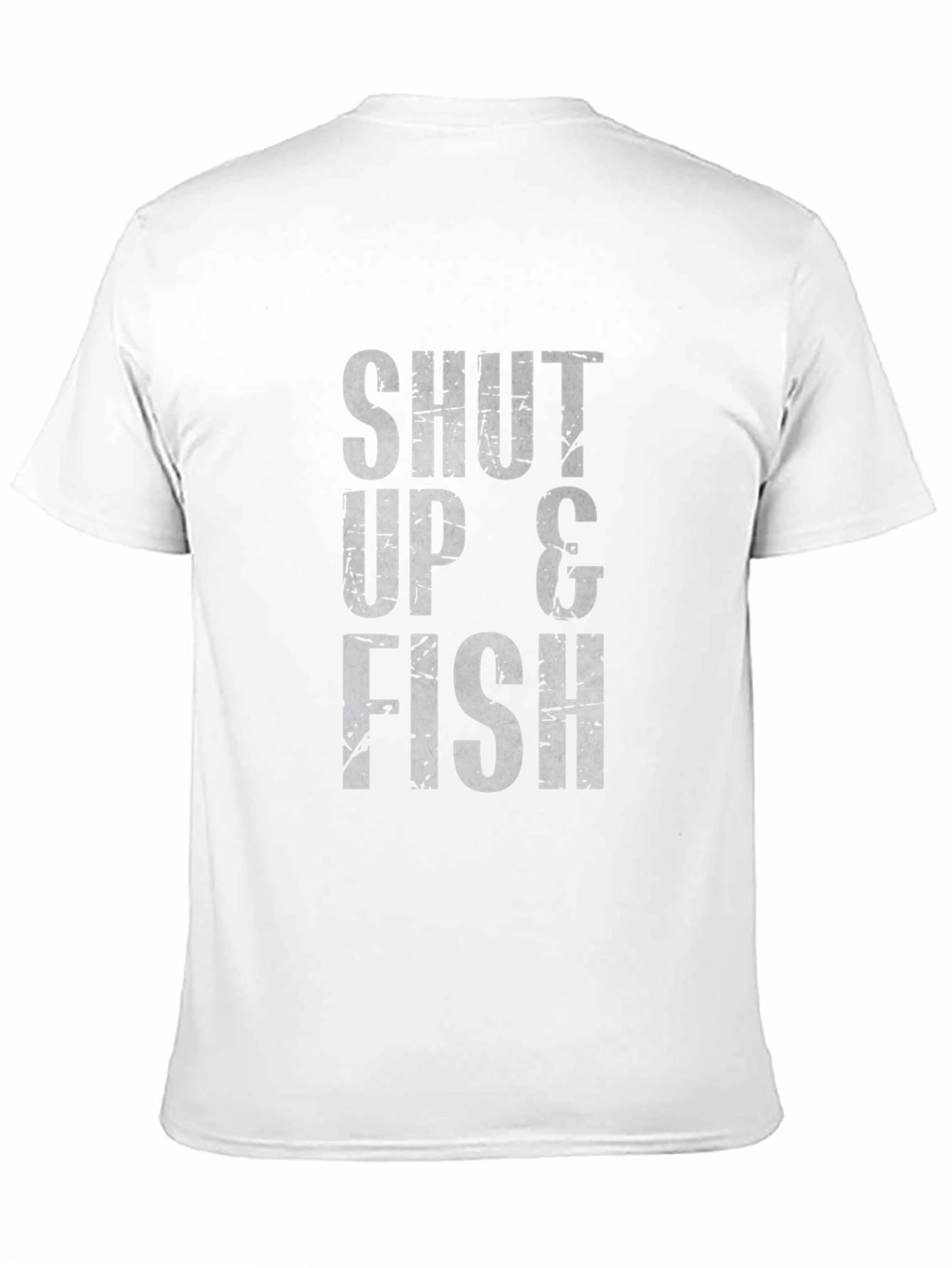 Shut Up & Fish Graphic T-Shirt - Black