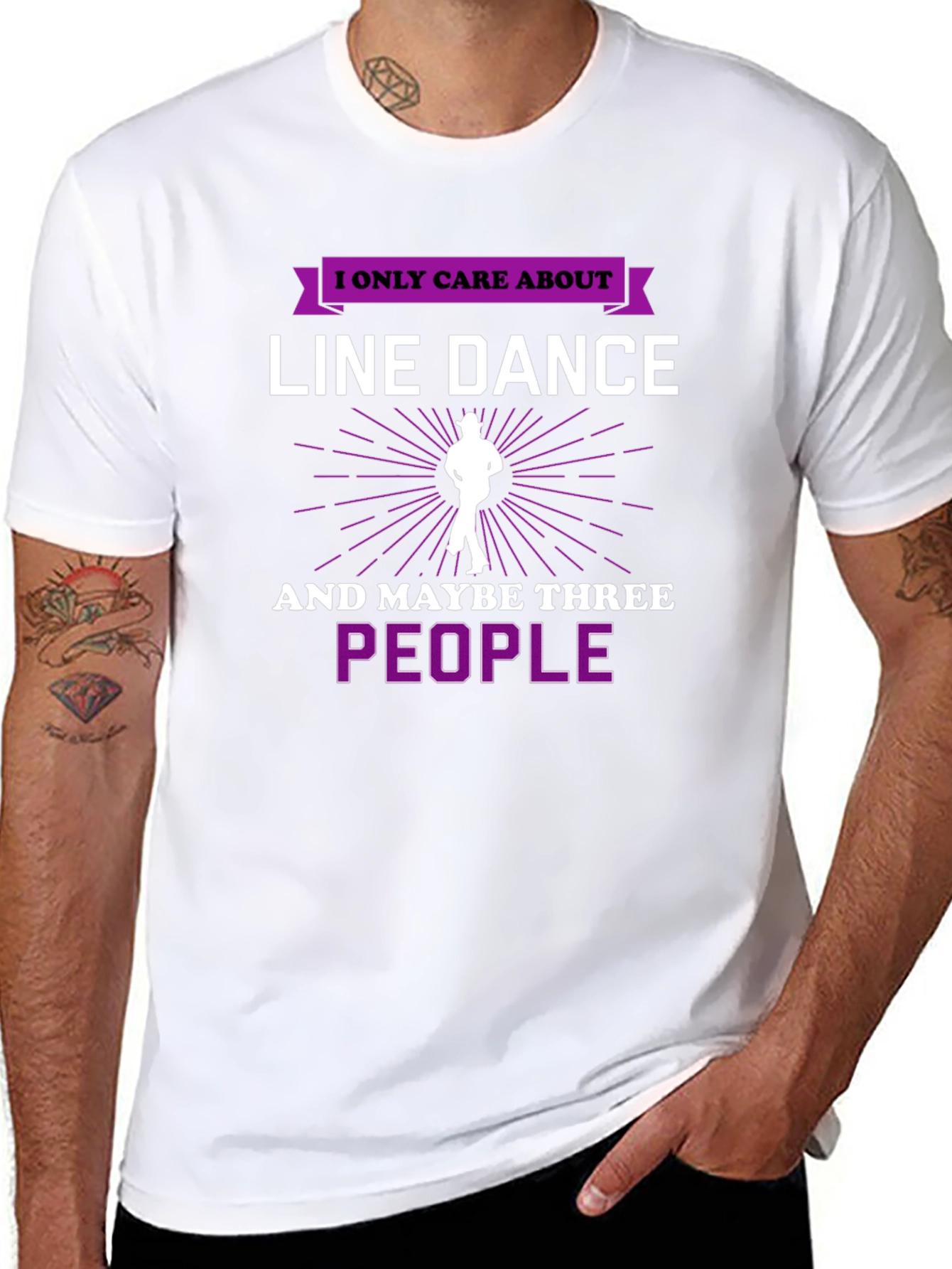 Line Dance T-Shirt - I Only Care About