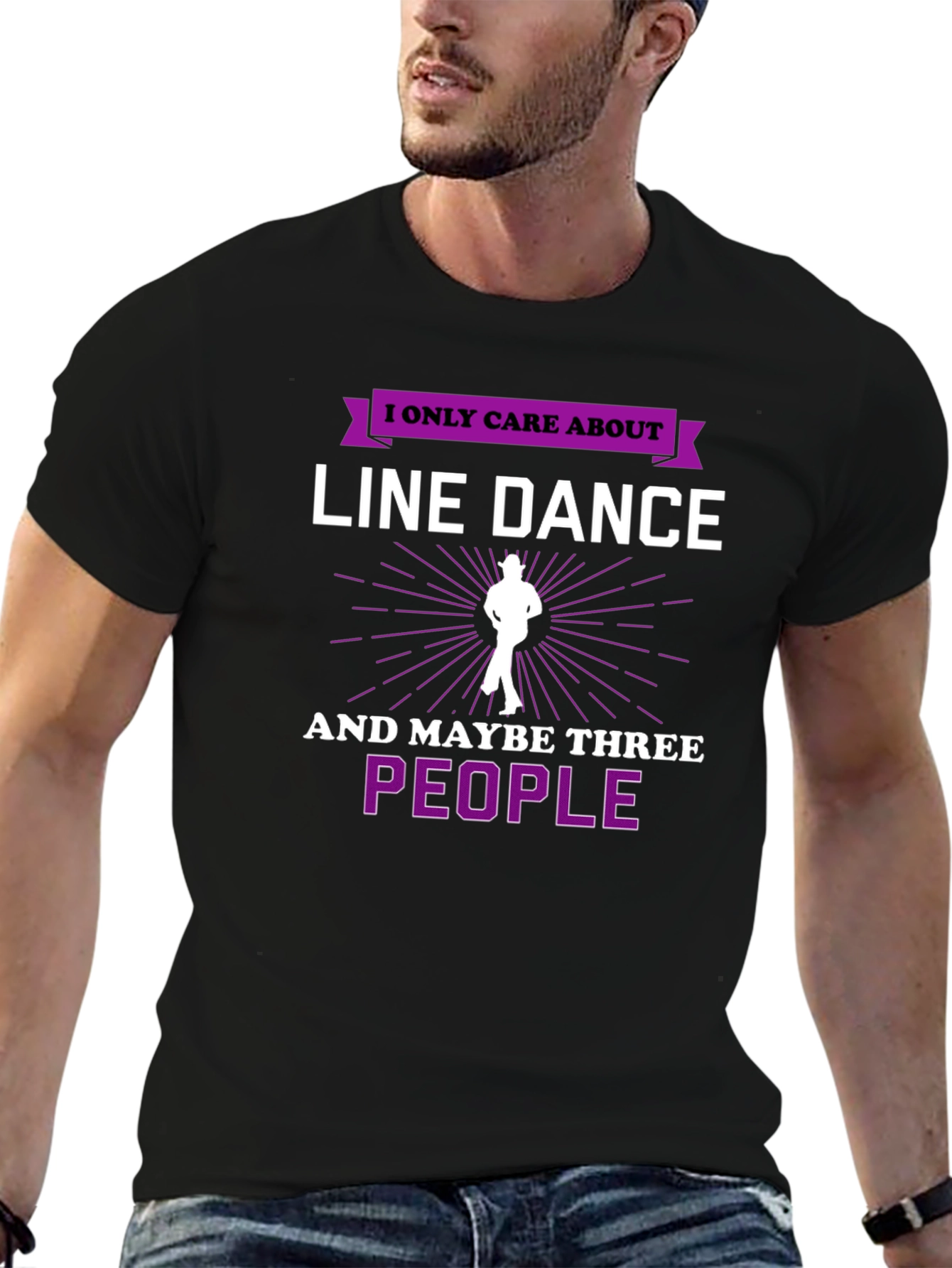 Line Dance T-Shirt - I Only Care About