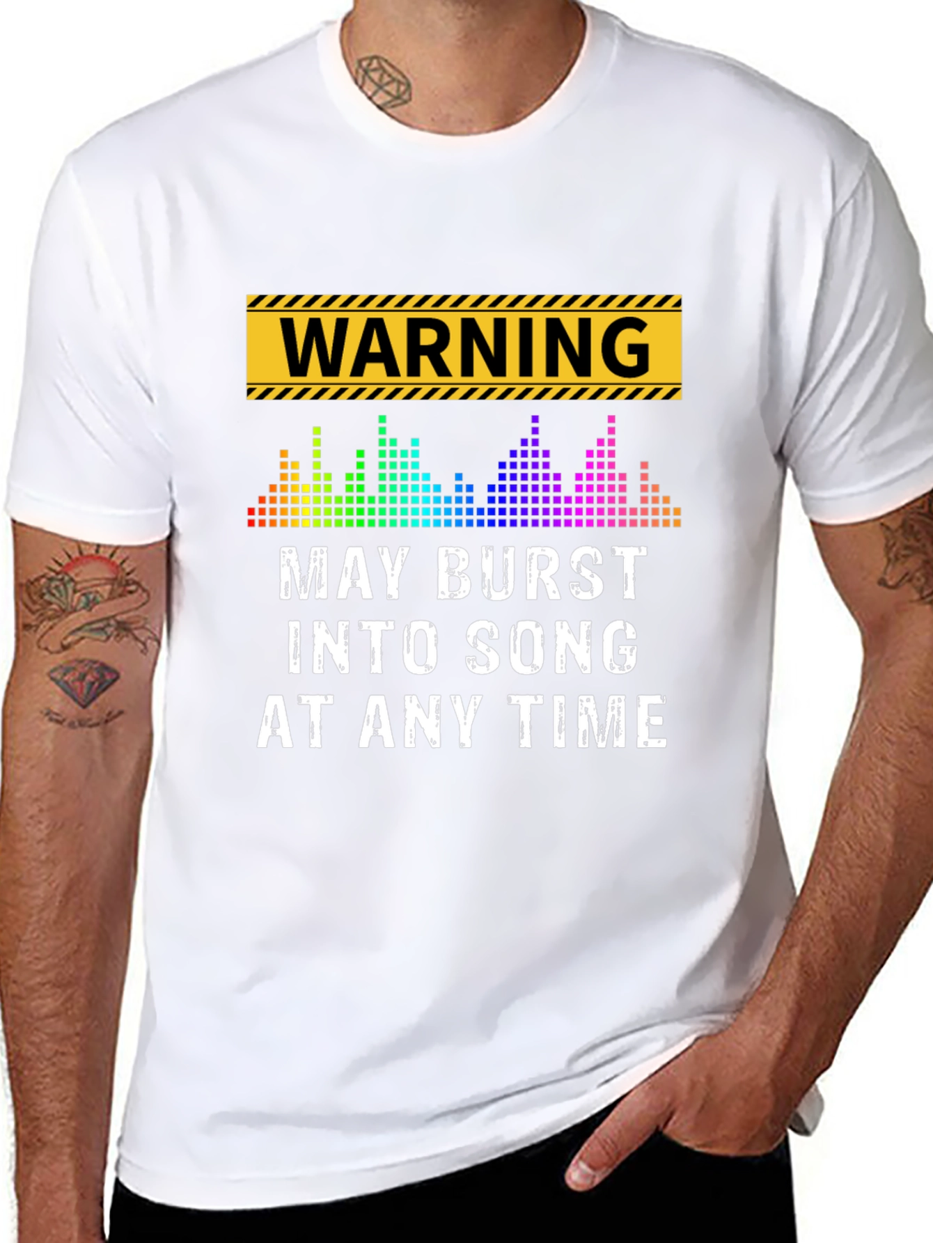 Warning May Burst Into Song T-Shirt