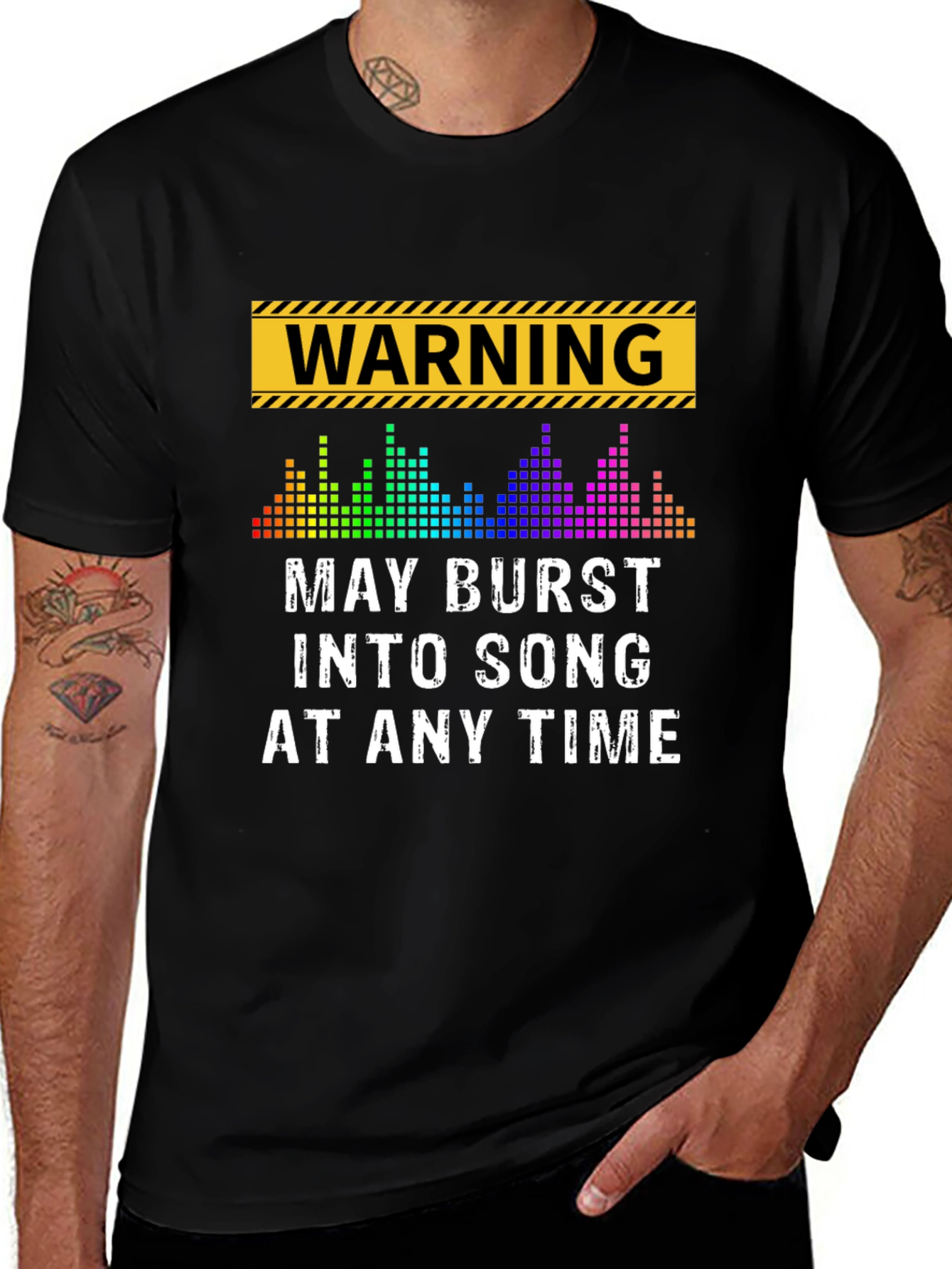 Warning May Burst Into Song T-Shirt