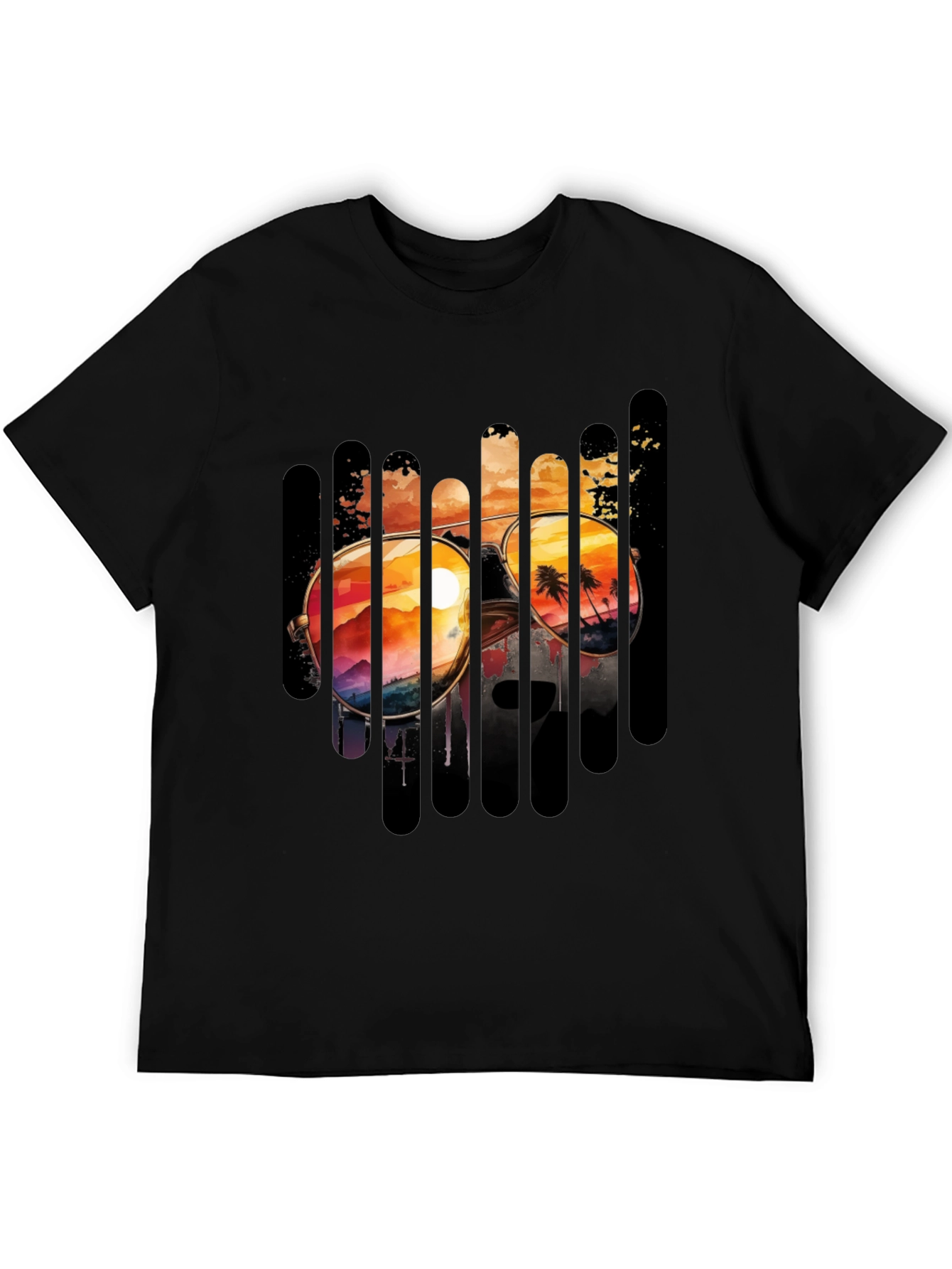 Sunset Sunglasses Graphic Tee - Beach Vibes
