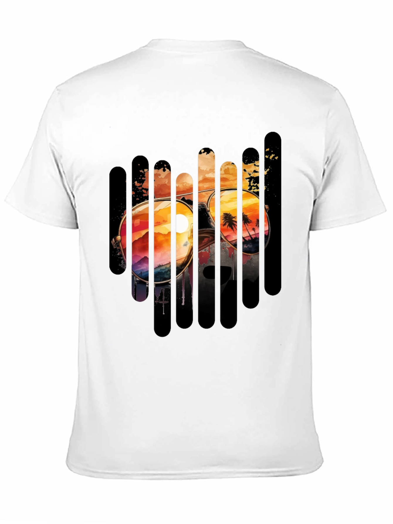 Sunset Sunglasses Graphic Tee - Beach Vibes