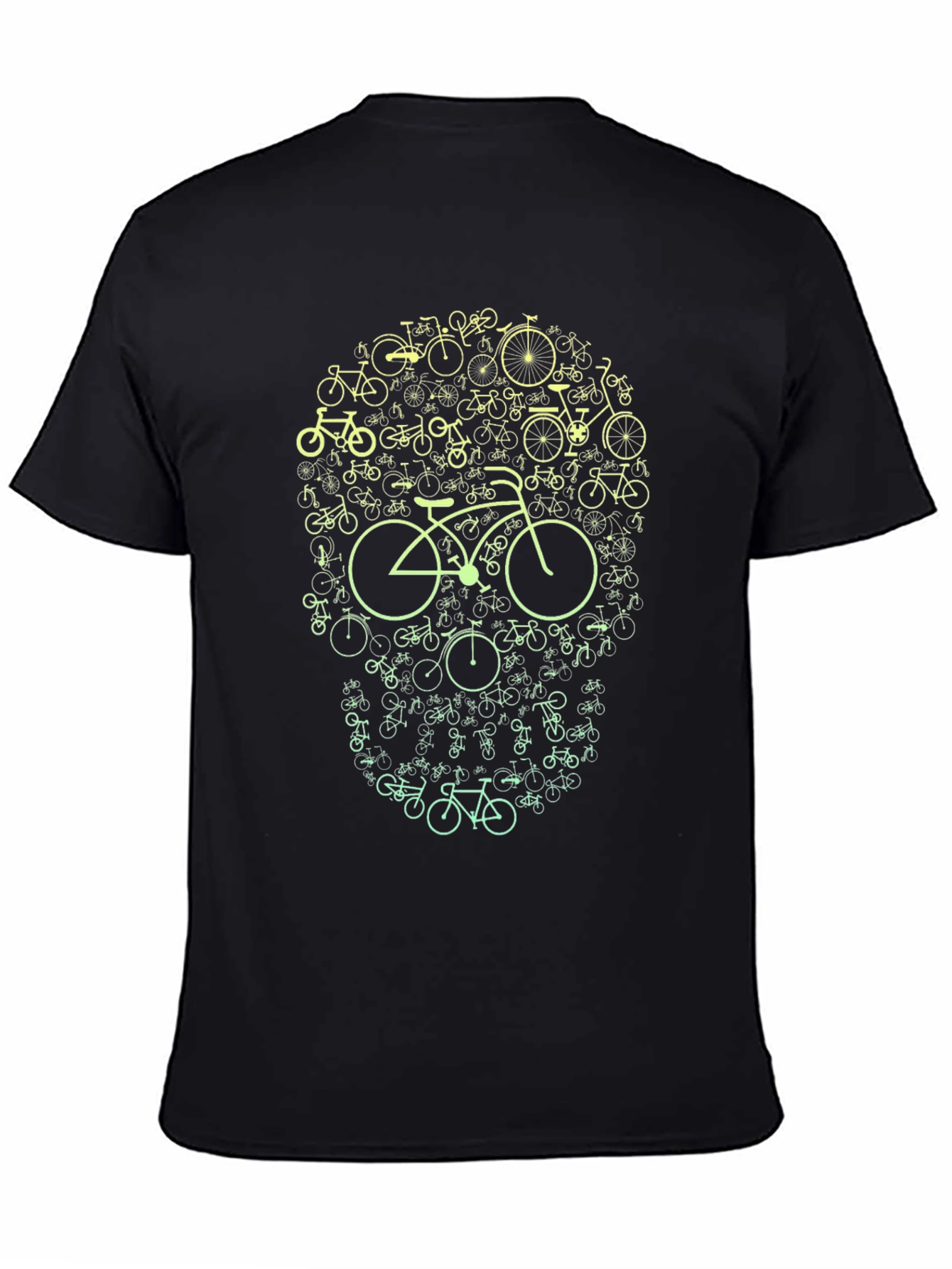Bike Skull Graphic Tee - Cycling Enthusiast T-Shirt
