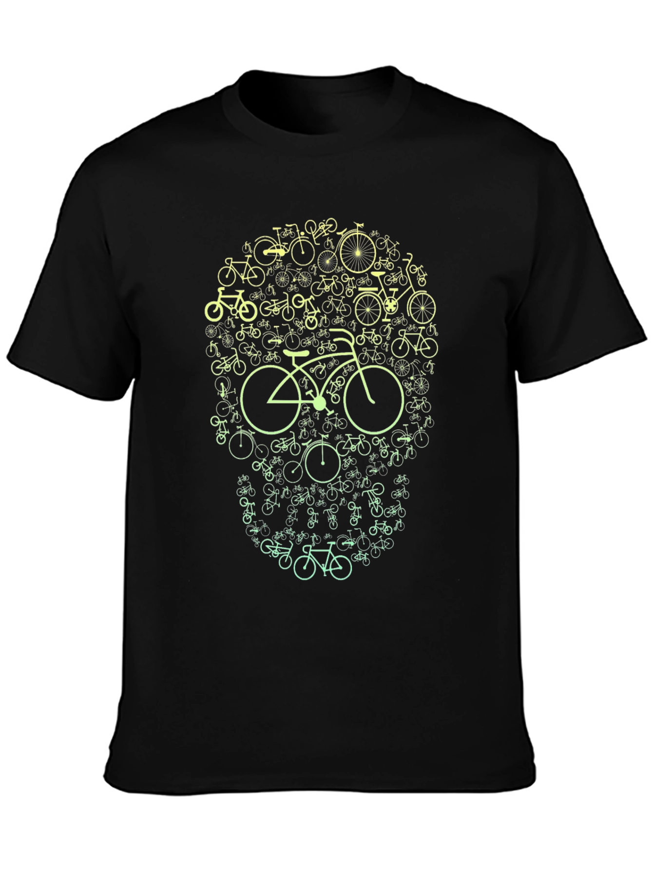 Bike Skull Graphic Tee - Cycling Enthusiast T-Shirt