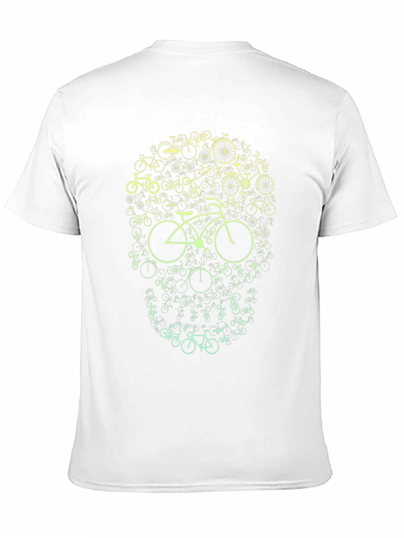 Bike Skull Graphic Tee - Cycling Enthusiast T-Shirt