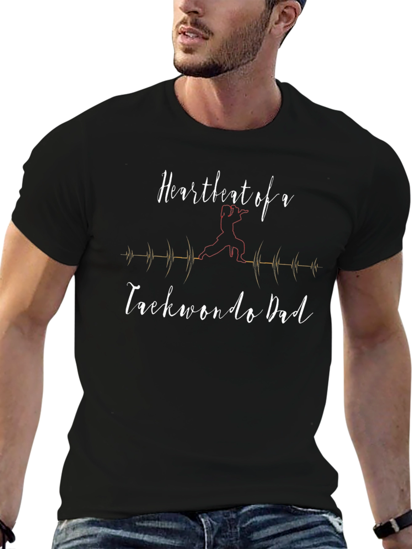 Heartbeat of a Taekwondo Dad T-Shirt