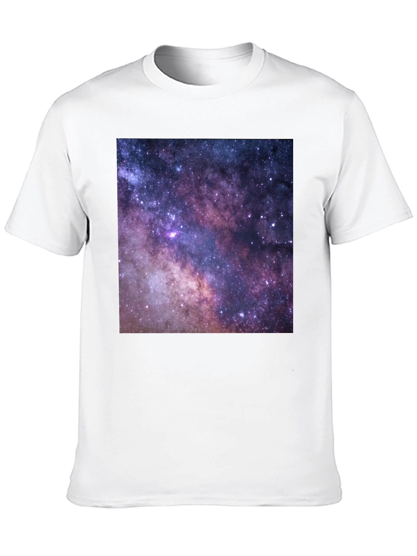 Galaxy Print Black T-Shirt - Cosmic Style