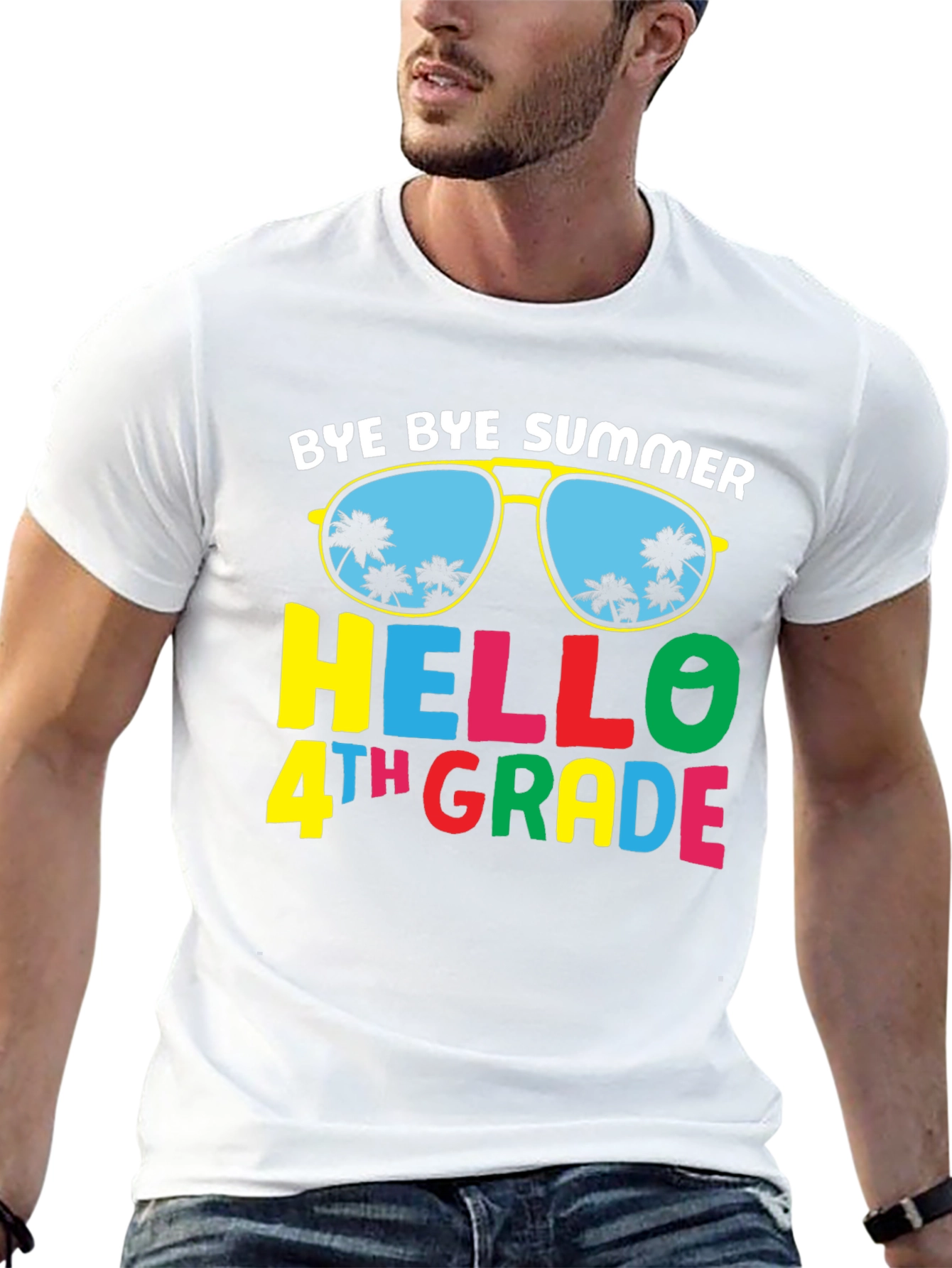 Bye Bye Summer Hello 4th Grade T-Shirt
