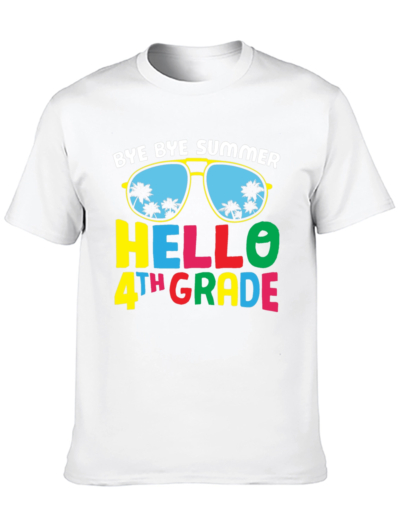 Bye Bye Summer Hello 4th Grade T-Shirt