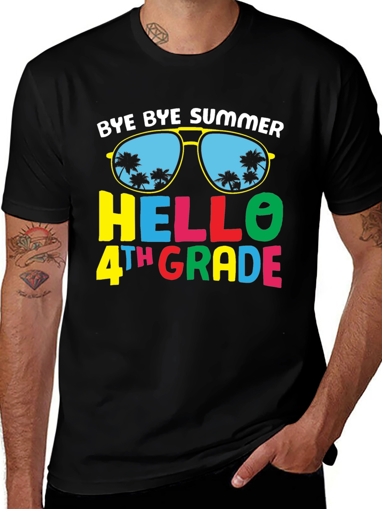 Bye Bye Summer Hello 4th Grade T-Shirt