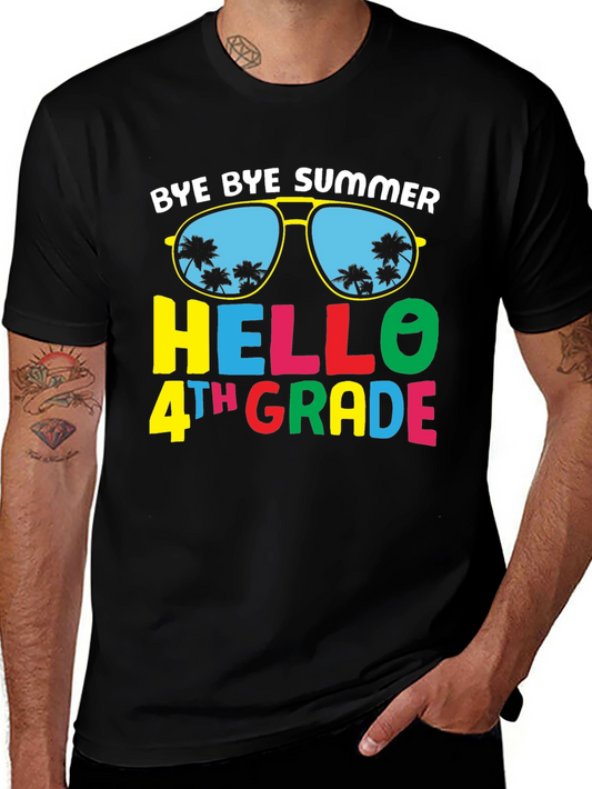 Bye Bye Summer Hello 4th Grade T-Shirt