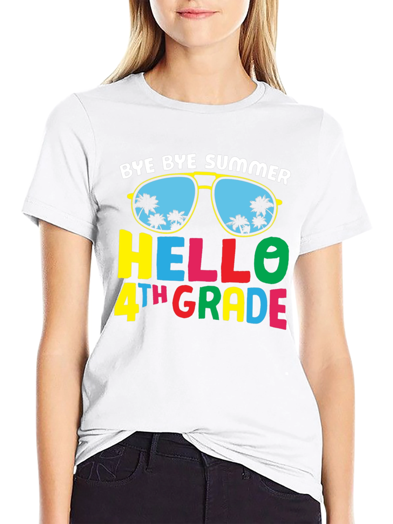 Bye Bye Summer Hello 4th Grade T-Shirt