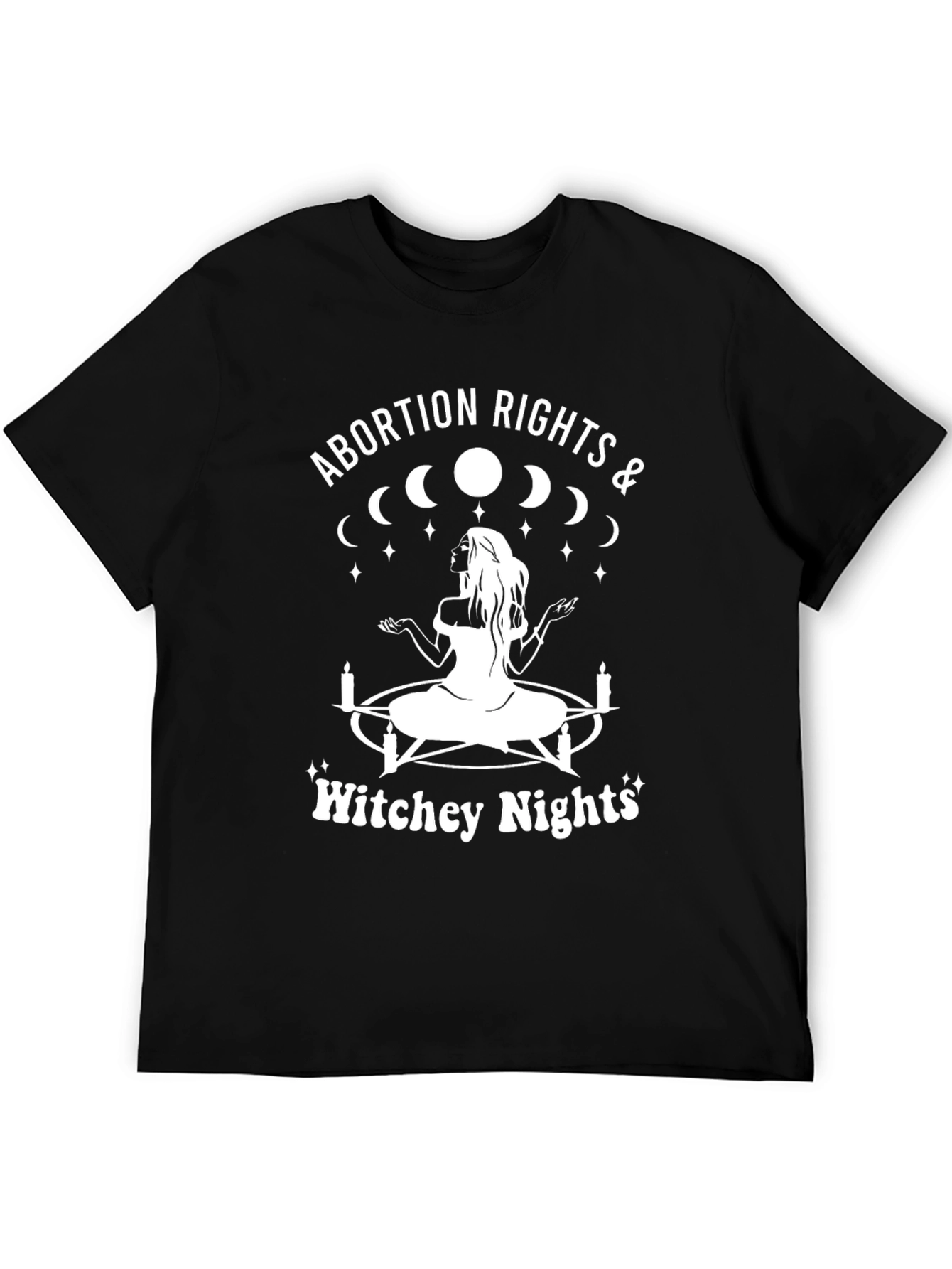 Abortion Rights Witchey Nights Black T-Shirt
