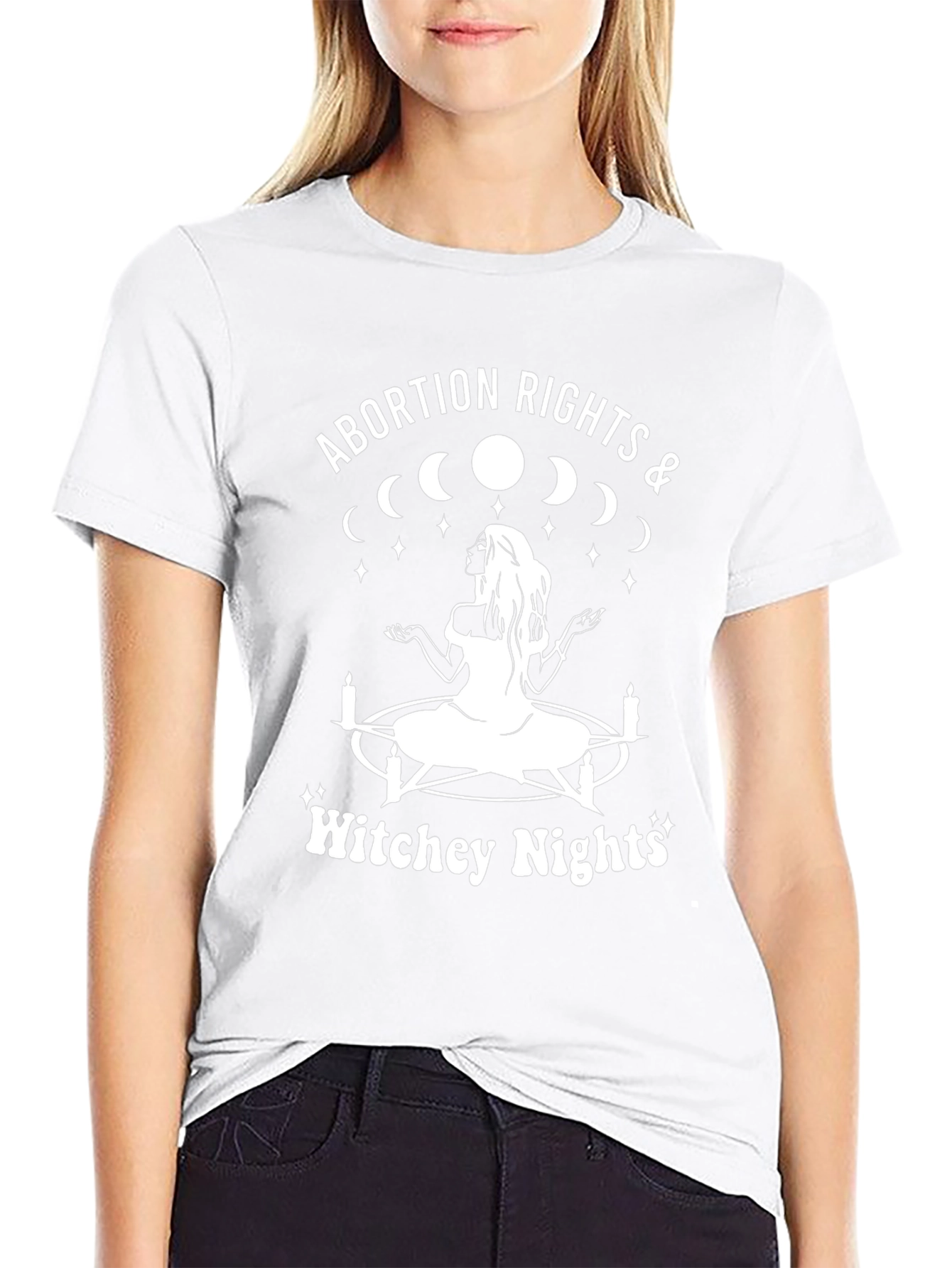 Abortion Rights Witchey Nights Black T-Shirt