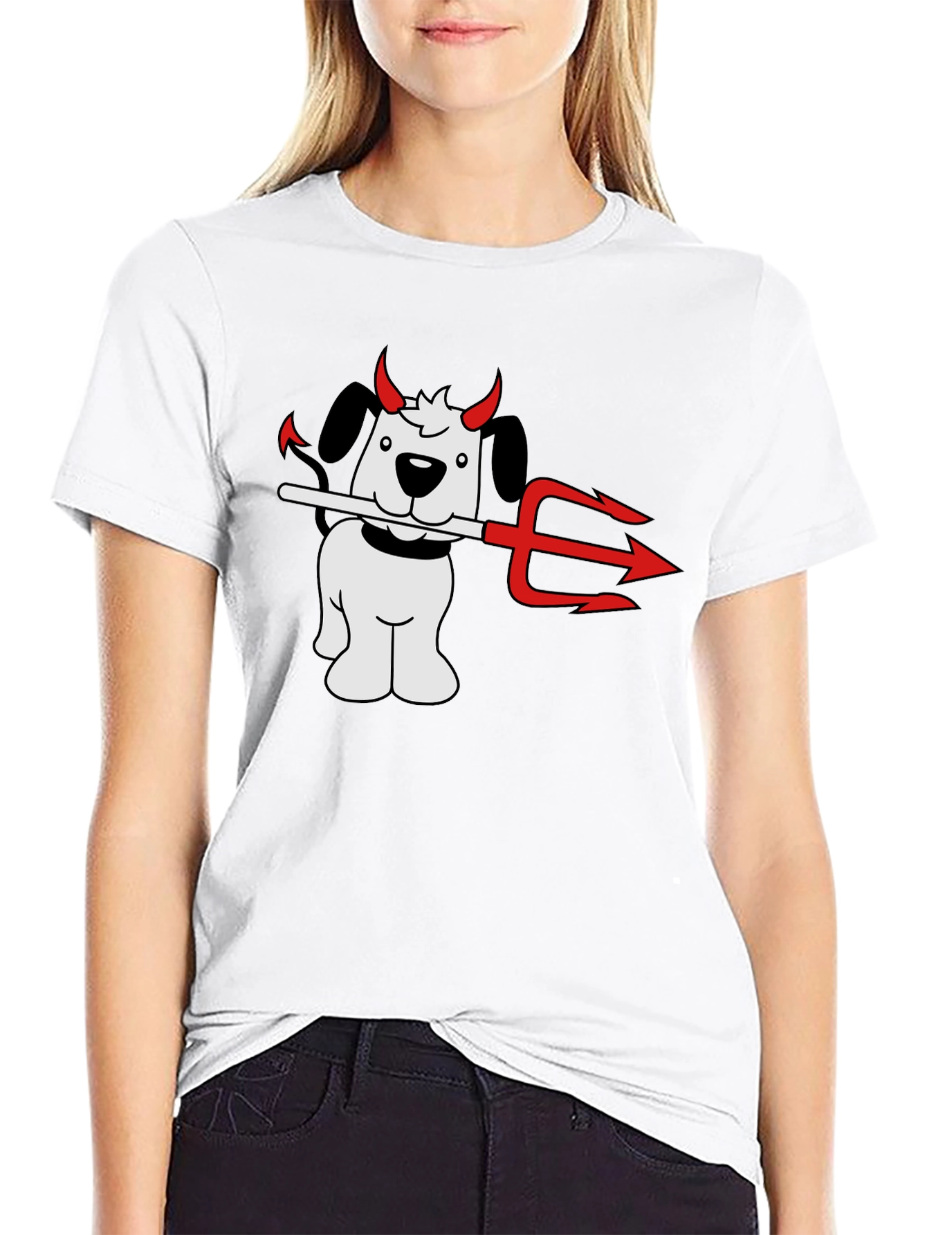 Devil Dog T-Shirt - Mischievous Pup Graphic Tee