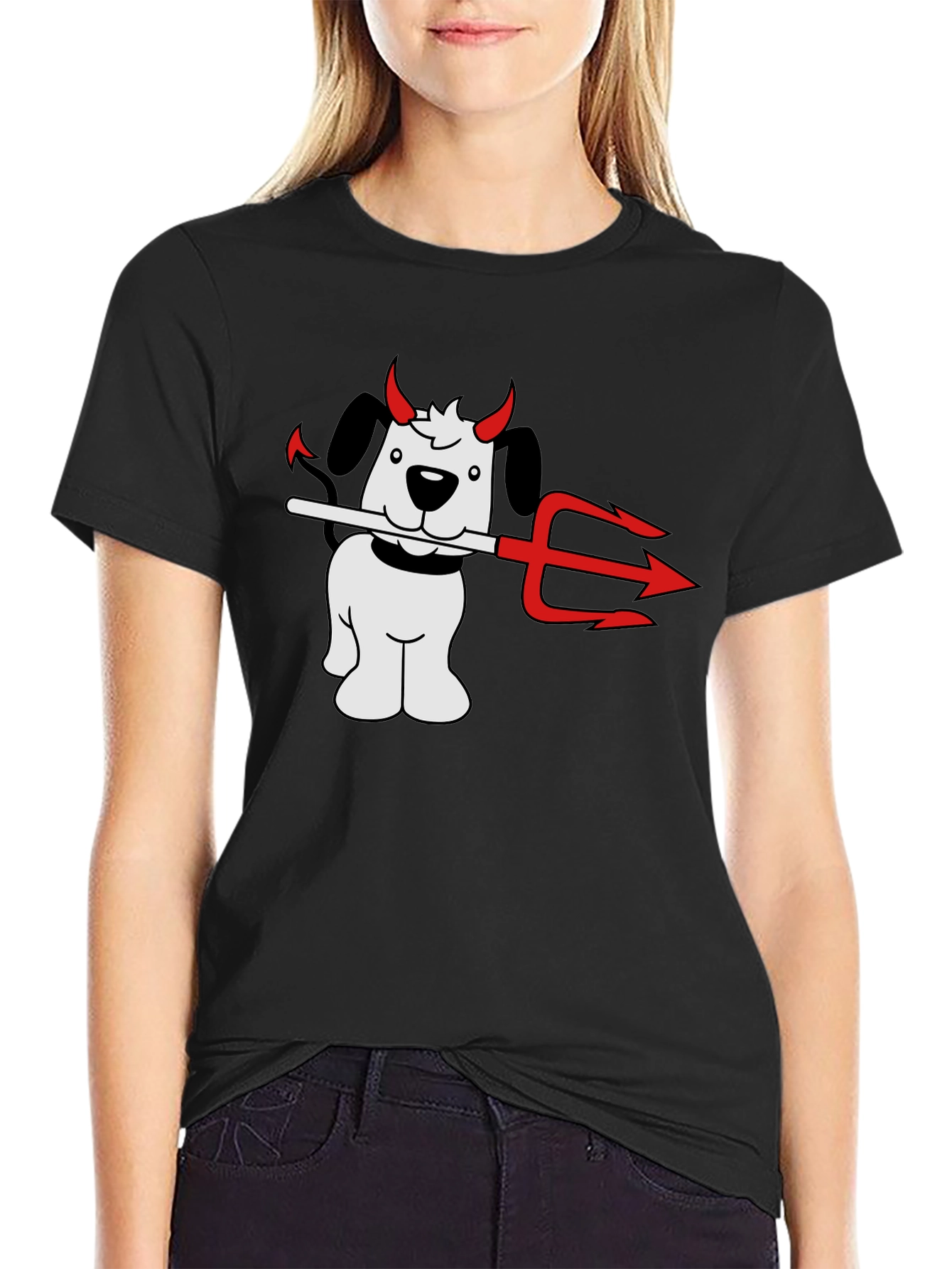 Devil Dog T-Shirt - Mischievous Pup Graphic Tee