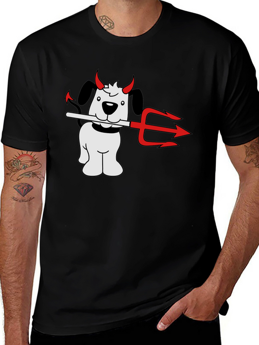 Devil Dog T-Shirt - Mischievous Pup Graphic Tee